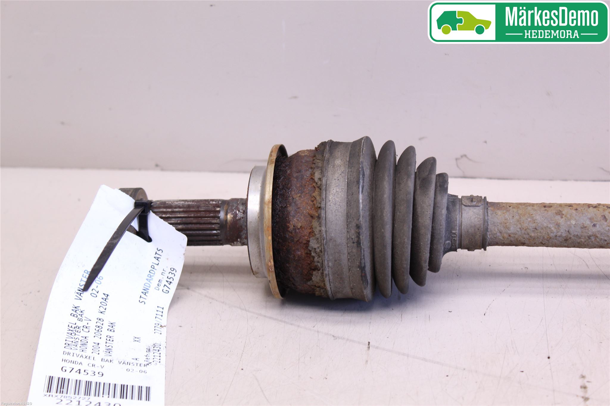 Honda CR-V 02-06 Drivaksel Bak Kompl Venstre