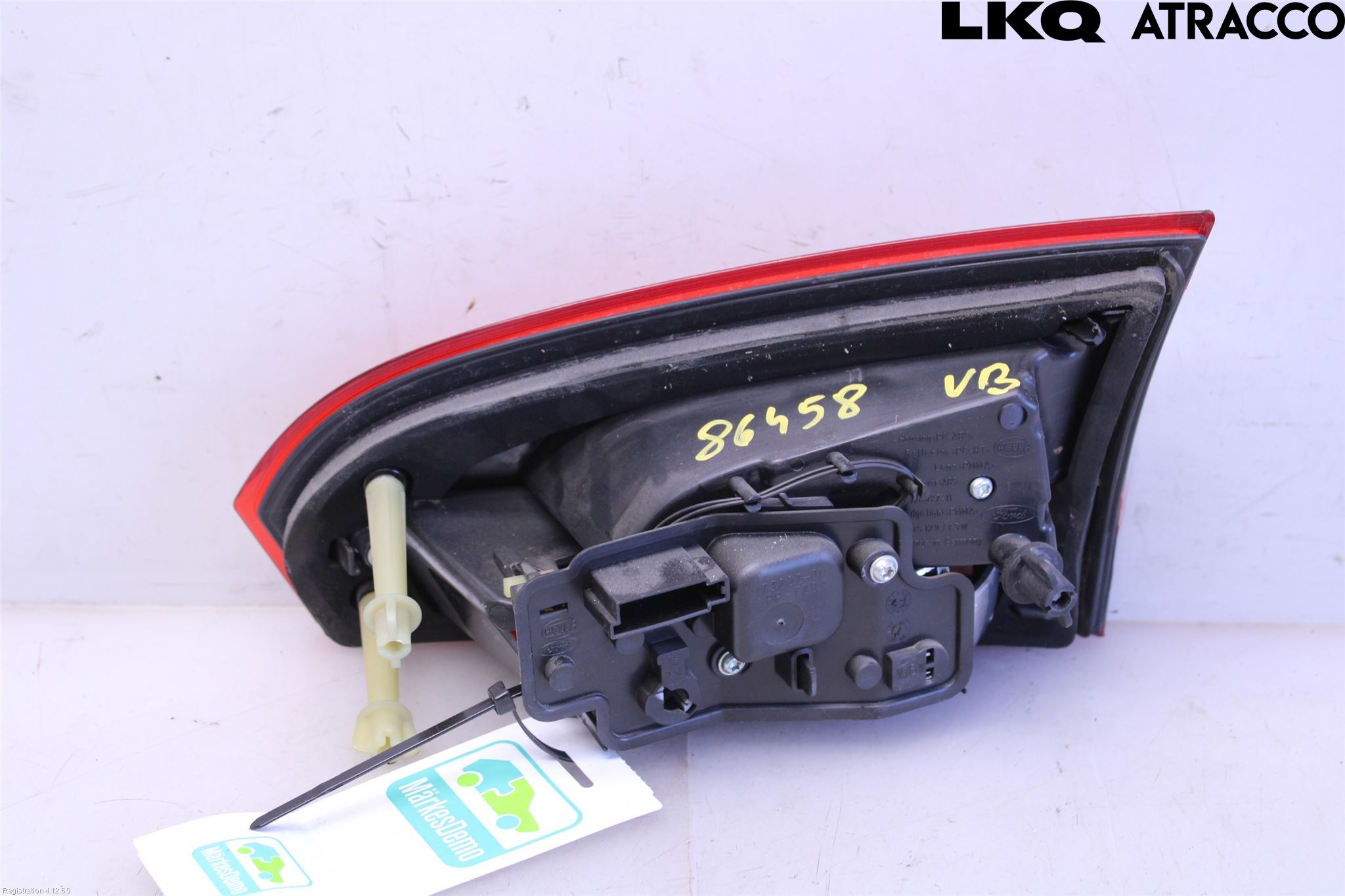 Ford S-MAX 06-15 Baklykt Venstre  På Luke(Indre