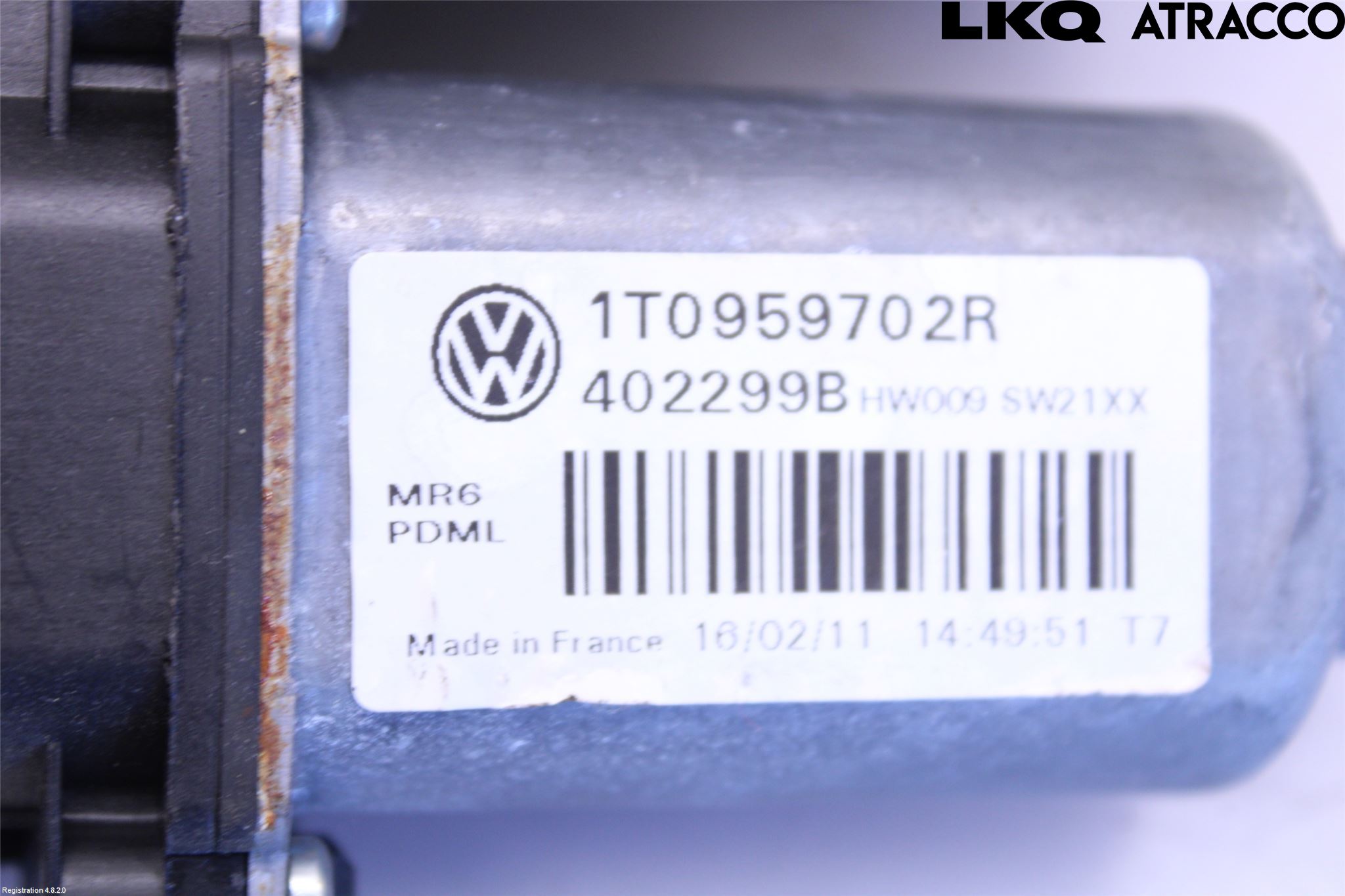 Volkswagen VW CADDY 11-15 Vindusheismotor