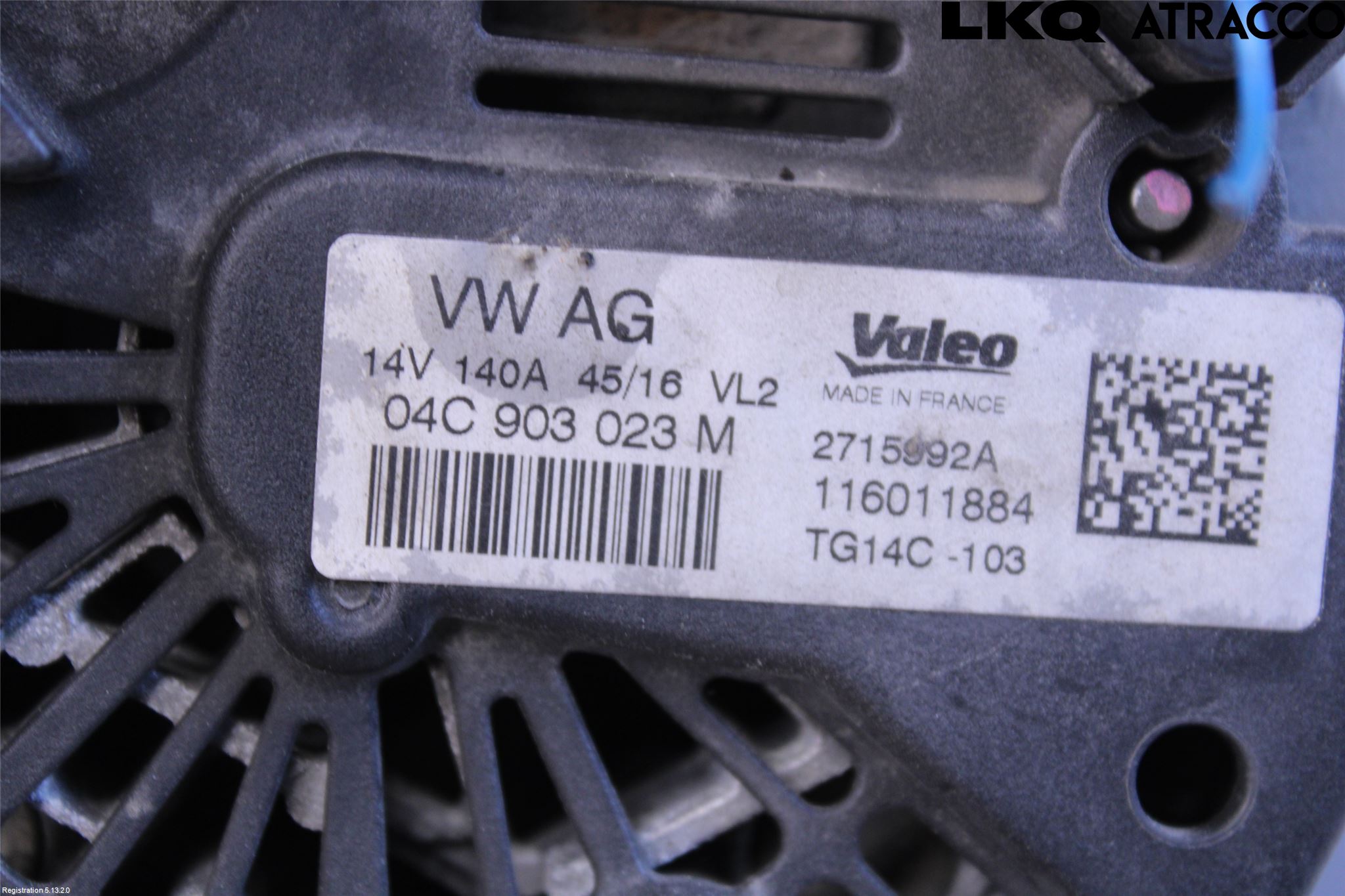 Volkswagen VW GOLF SPORTSVAN 15-20 Dynamo