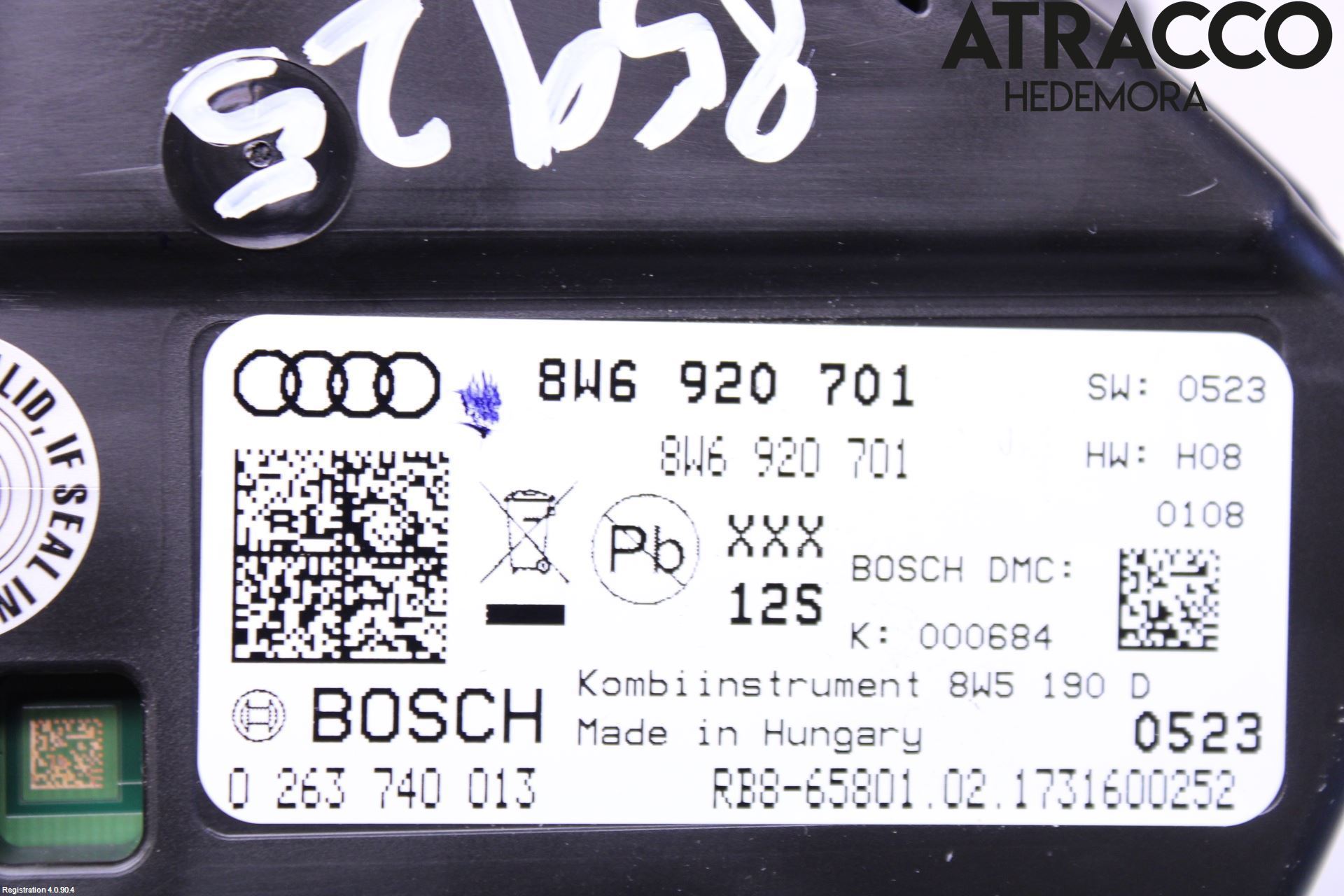 Audi A5 17- Instr Kombinert
