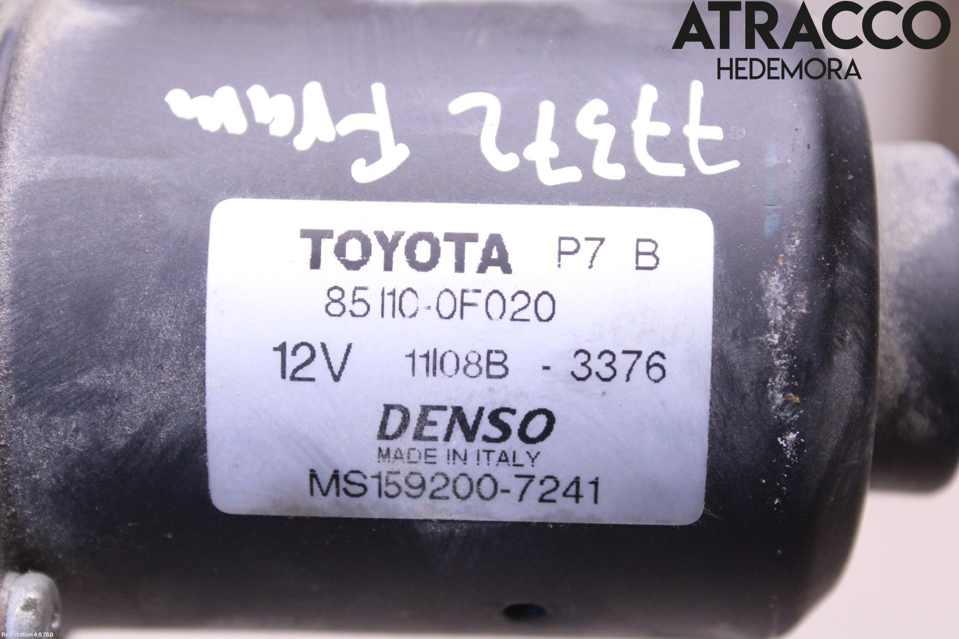 Toyota COROLLA VERSO 08-09 Viskermotor Frontrute