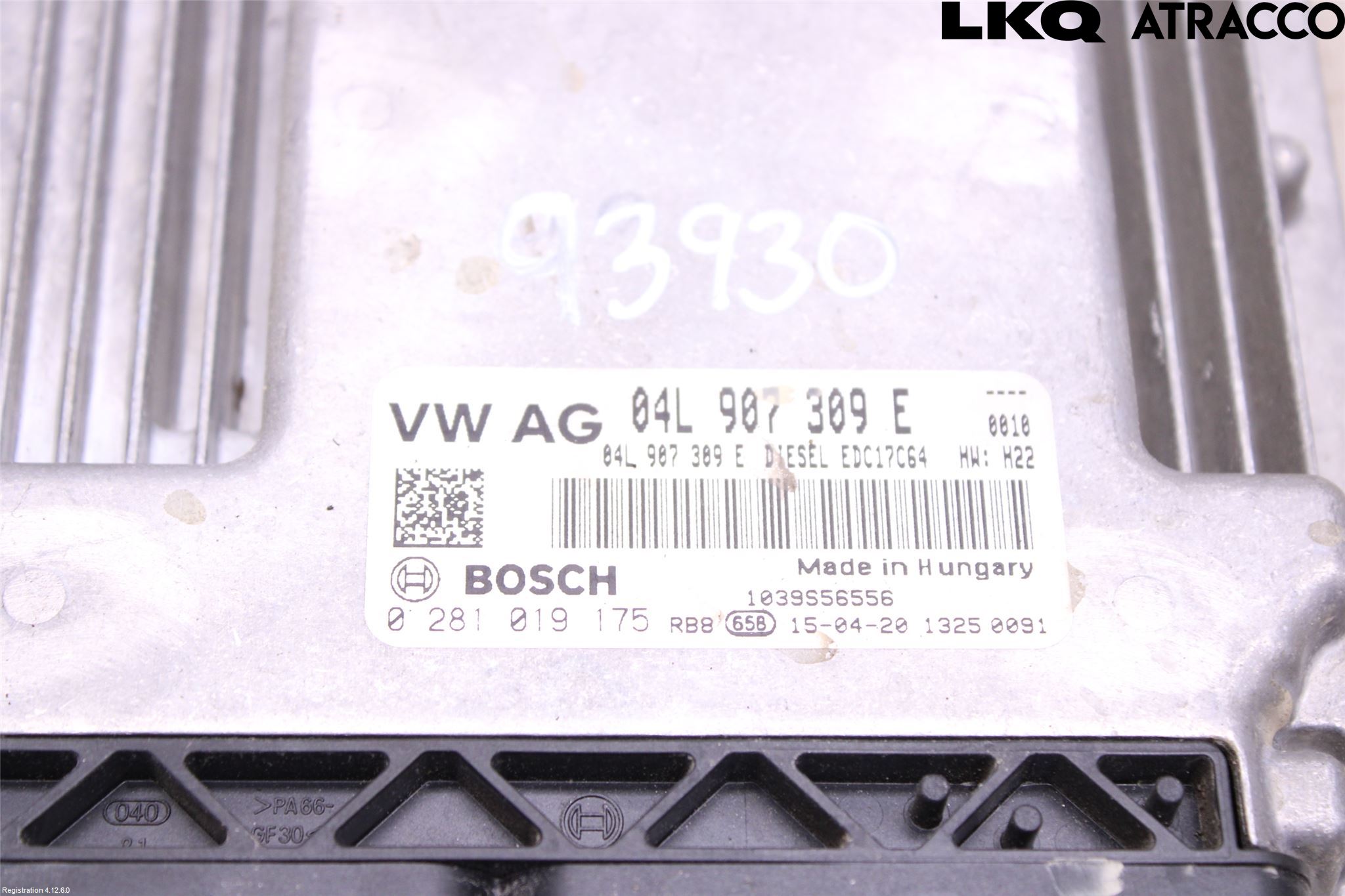 Volkswagen VW GOLF / E-GOLF VII 13-20 Styreenhet Dieselpumpe