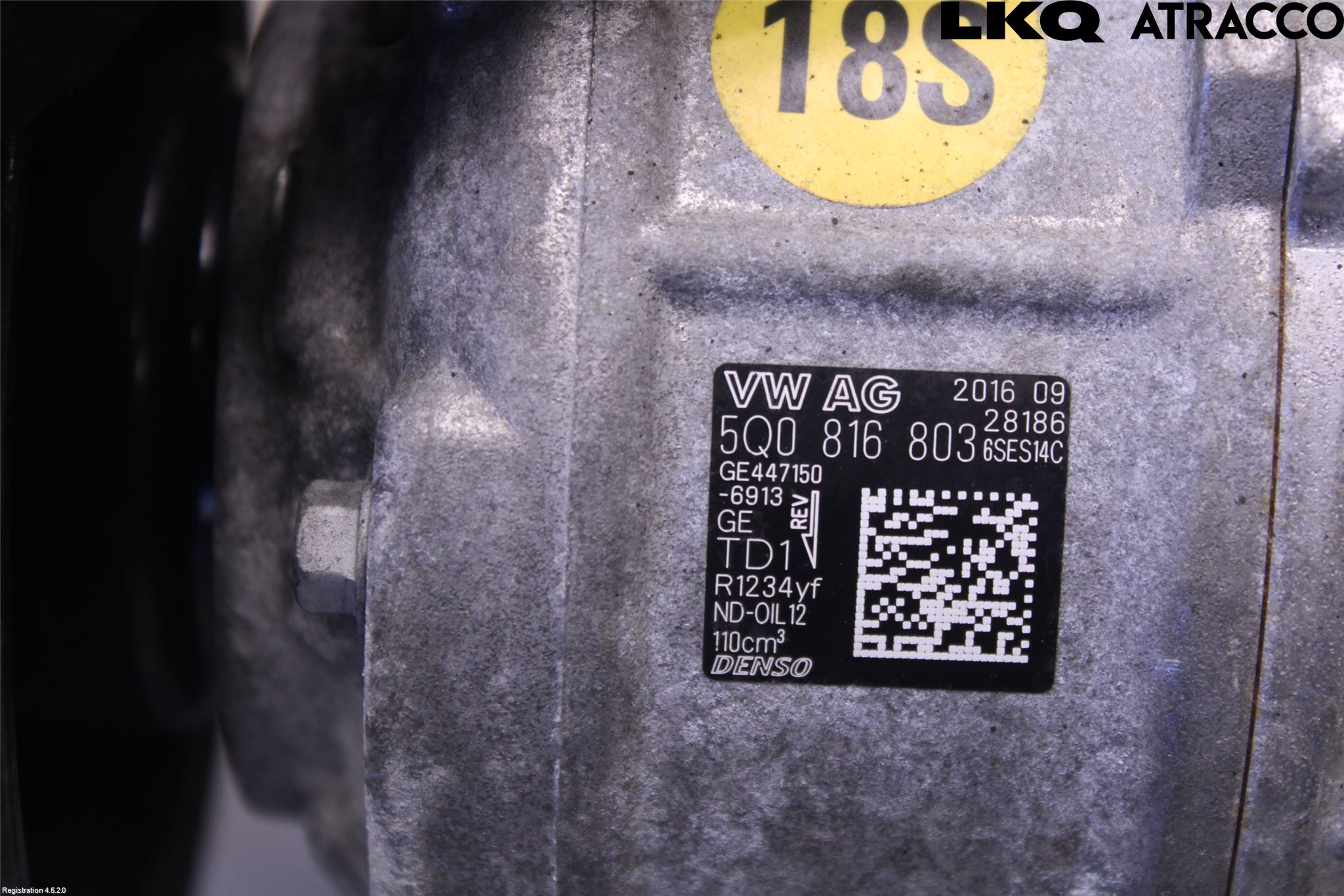 Volkswagen VW PASSAT 15-19 Varme Ac Kompressor