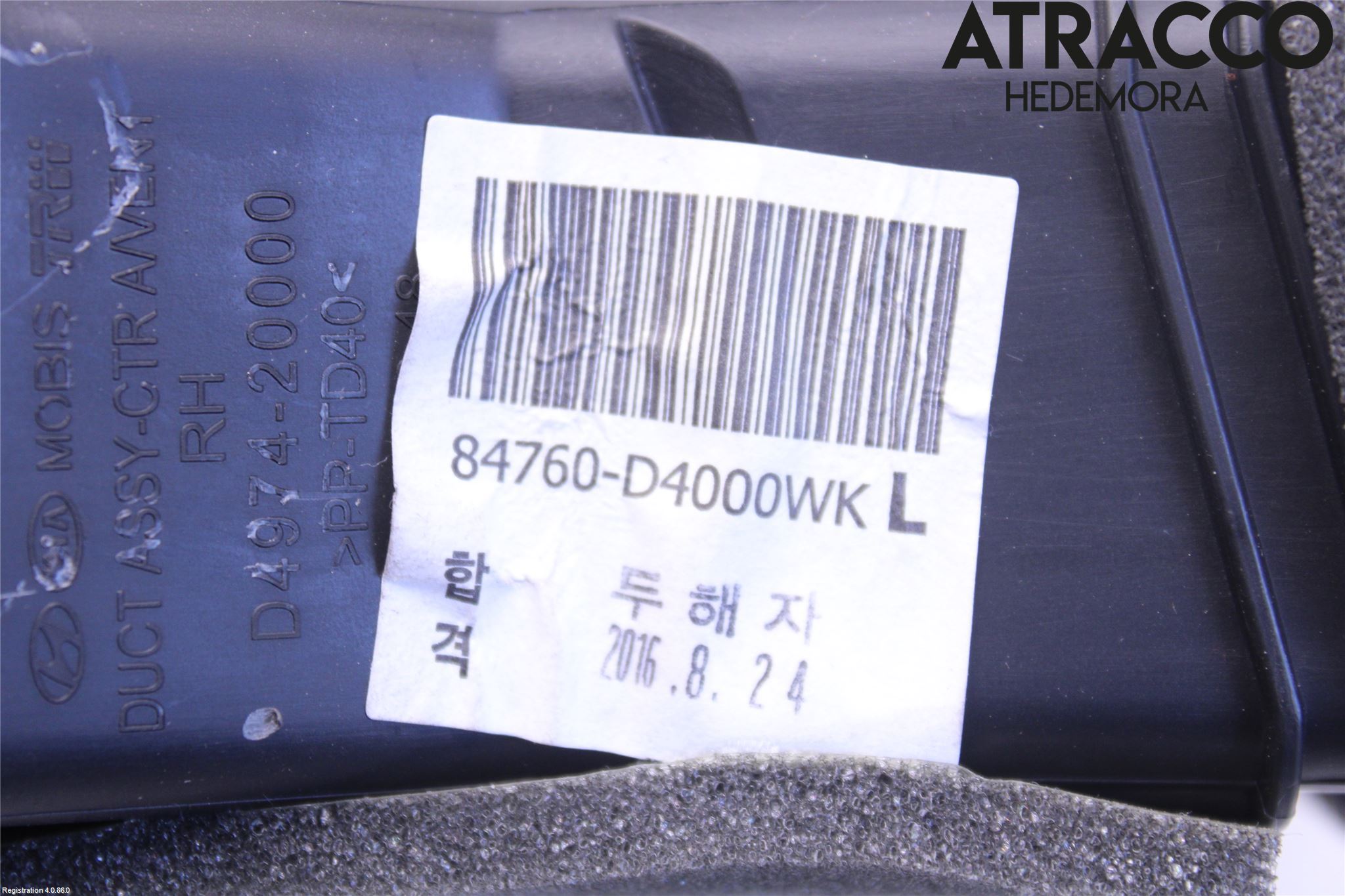 Kia OPTIMA 16-20 Dashbord Kanal - Dyse