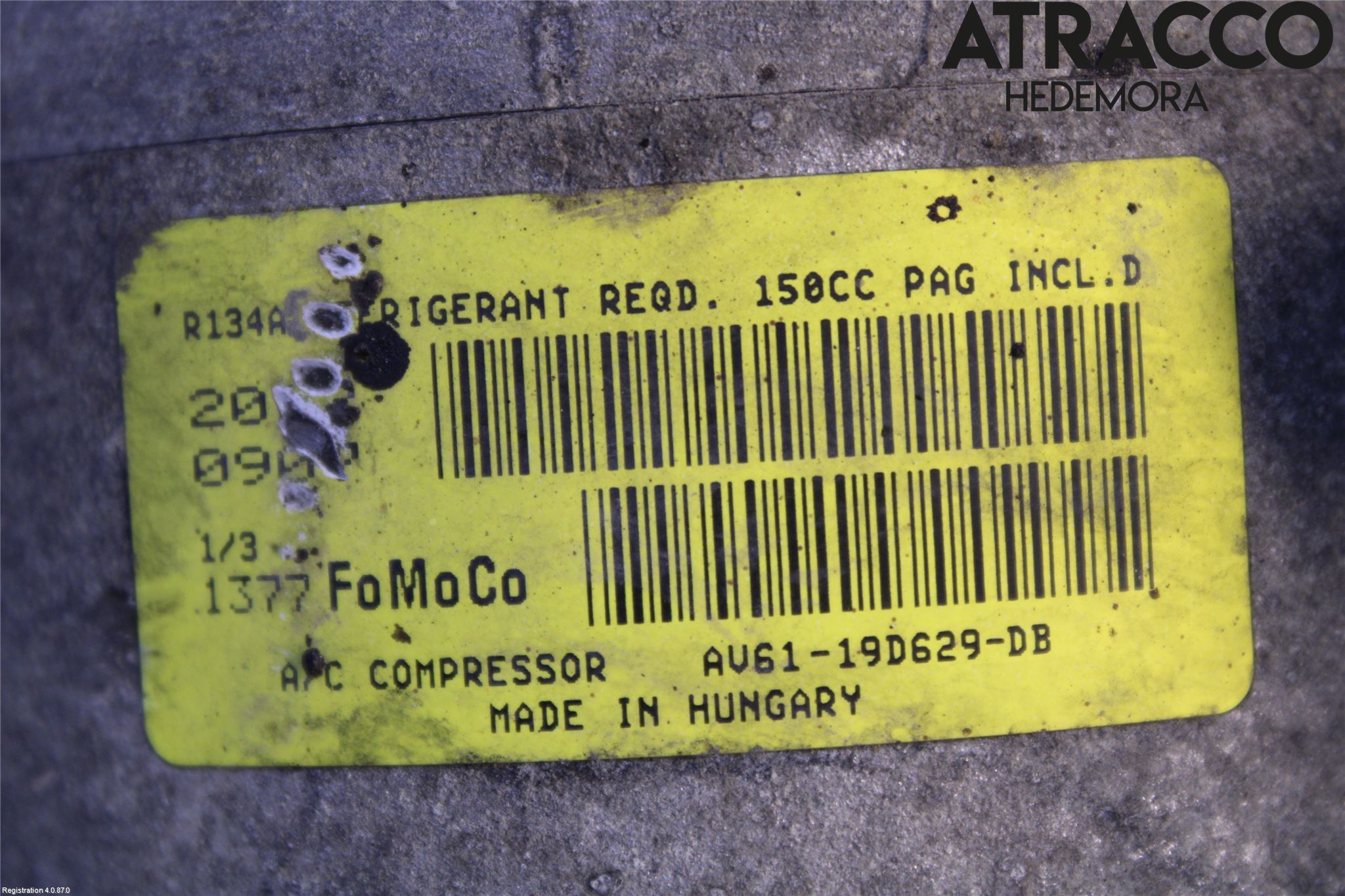 Ford S-MAX 06-15 Varme Ac Kompressor