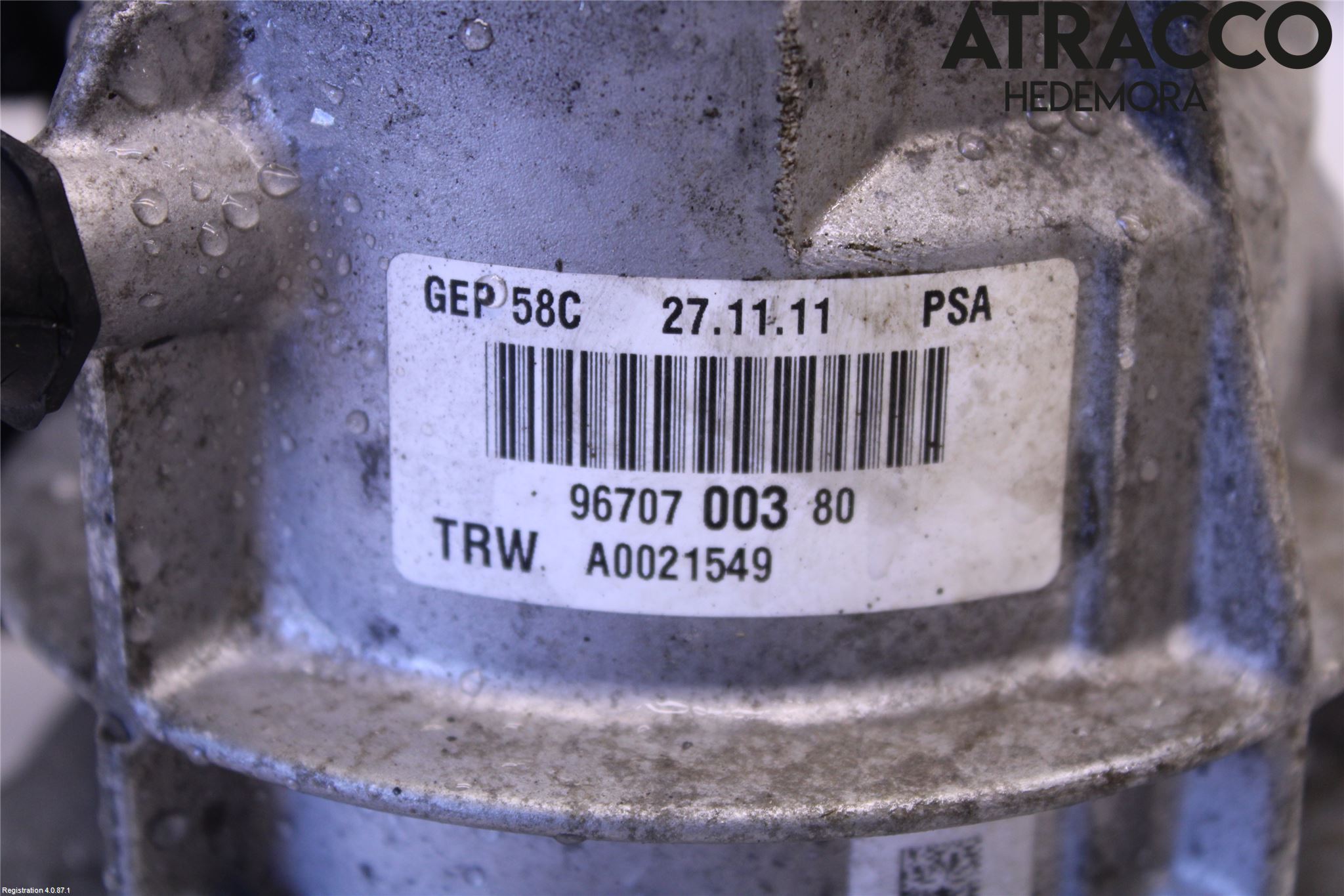 Peugeot 308 08-13 Servostyring Eletrisk Pumpe