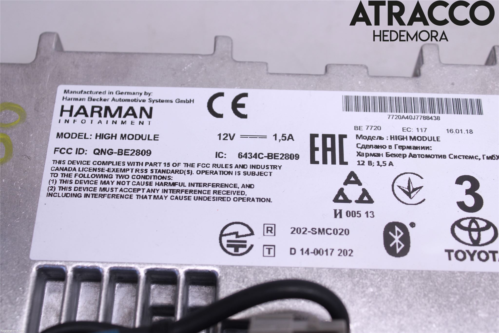 Toyota PRIUS (ZVW50) 16-21 Stereo Forsterker