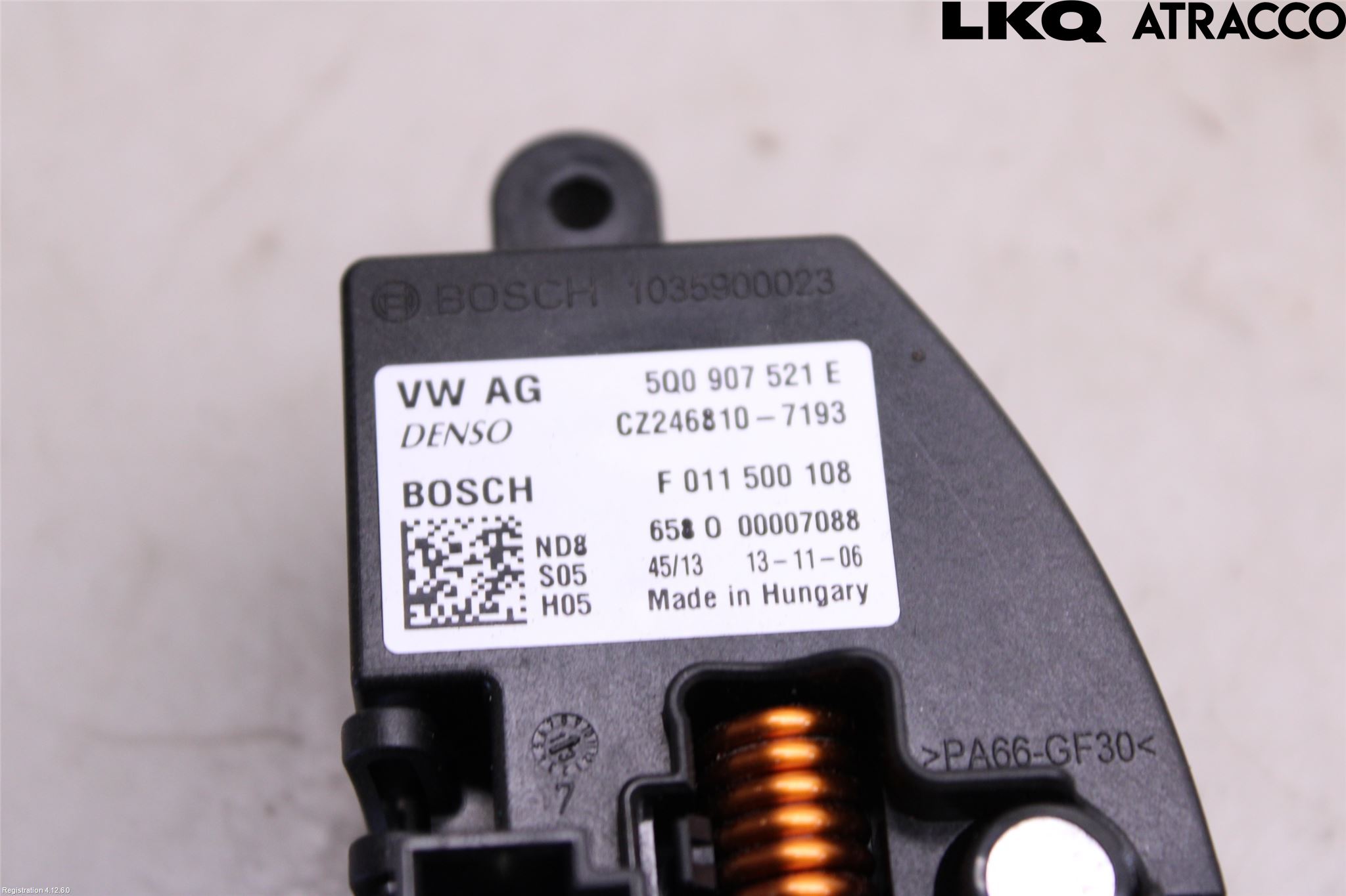 Volkswagen VW GOLF / E-GOLF VII 13-20 Varmeapparat Viftemotstand