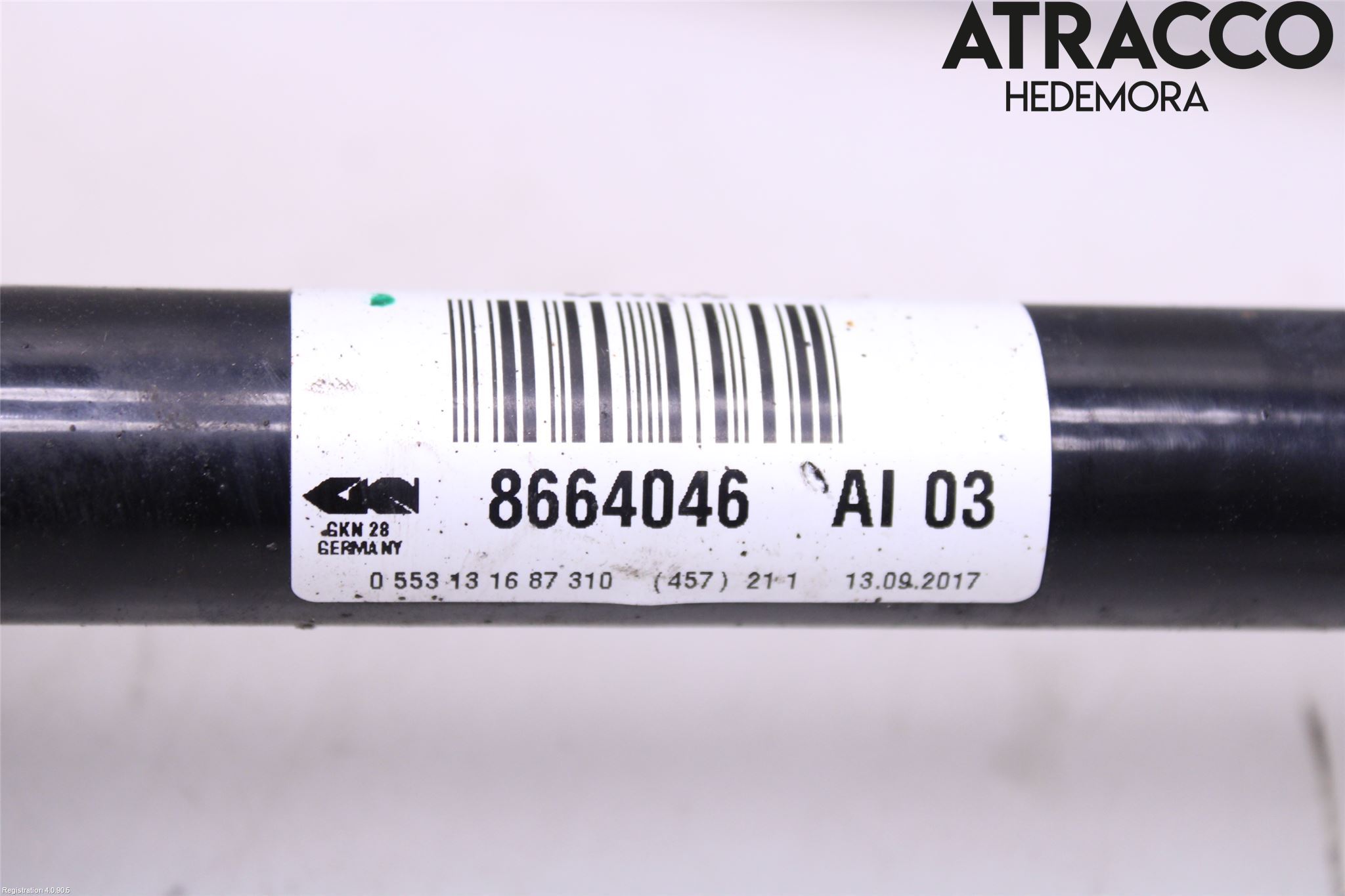 BMW 5 G30/G31/F90 17-23 Drivaksel Bak Kompl Høyre