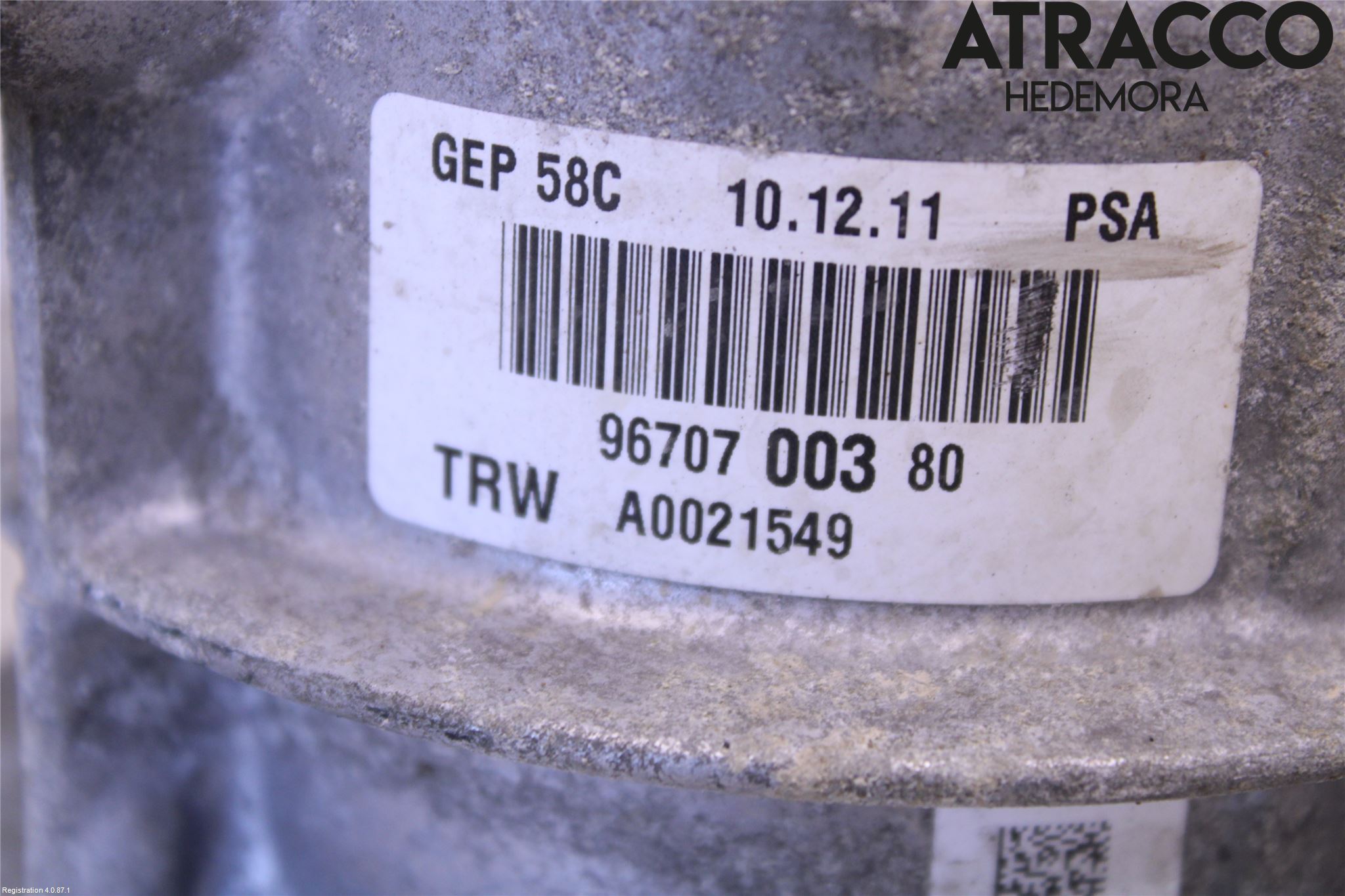 Peugeot 308 08-13 Servostyring Eletrisk Pumpe