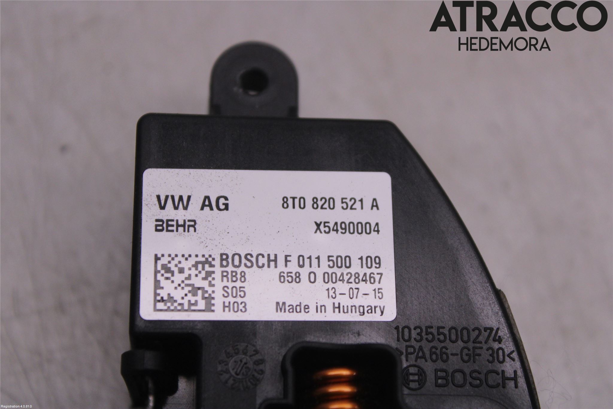 Audi A4 ALLROAD 09-16 Varmeapparat Viftemotstand