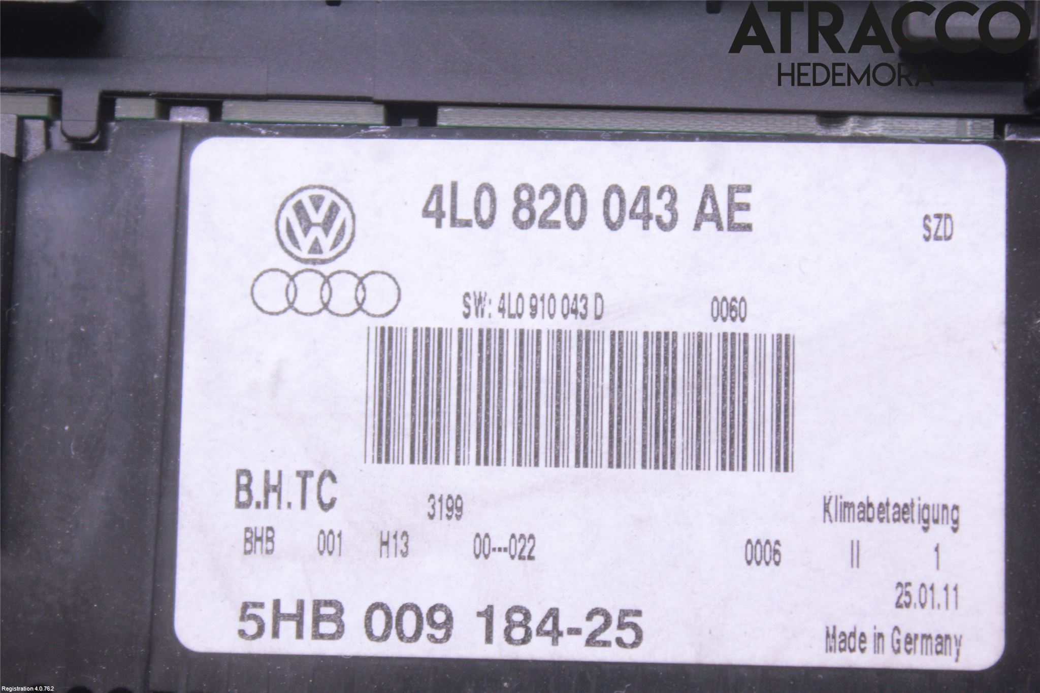 Audi Q7/SQ7 Varme Ac Betjening-Display