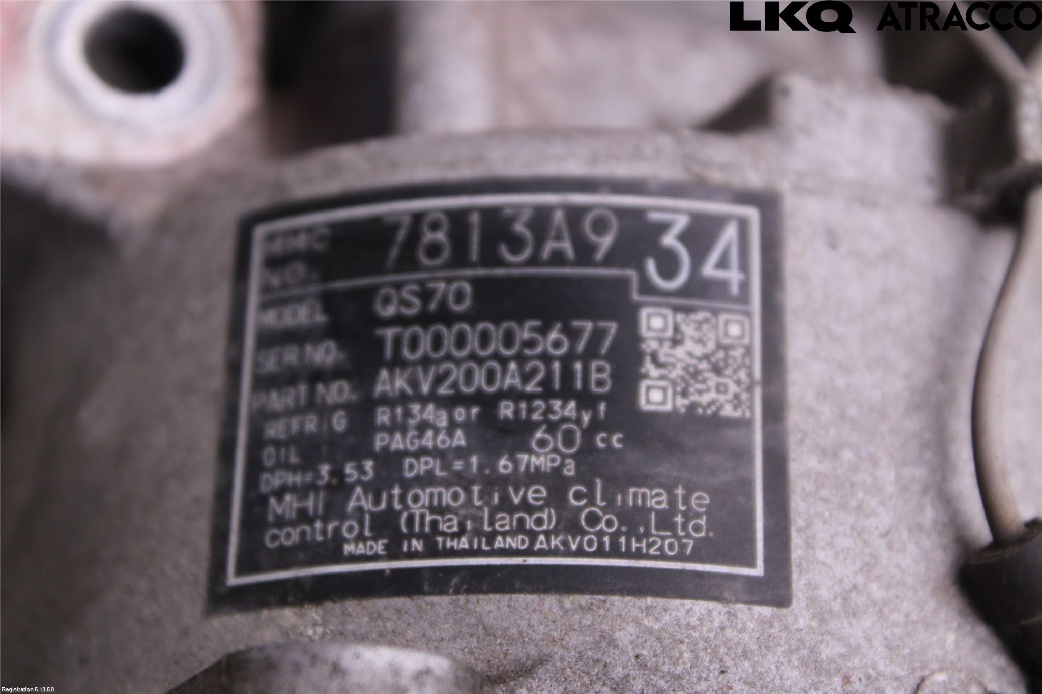 Mitsubishi ASX 10-22 Varme Ac Kompressor