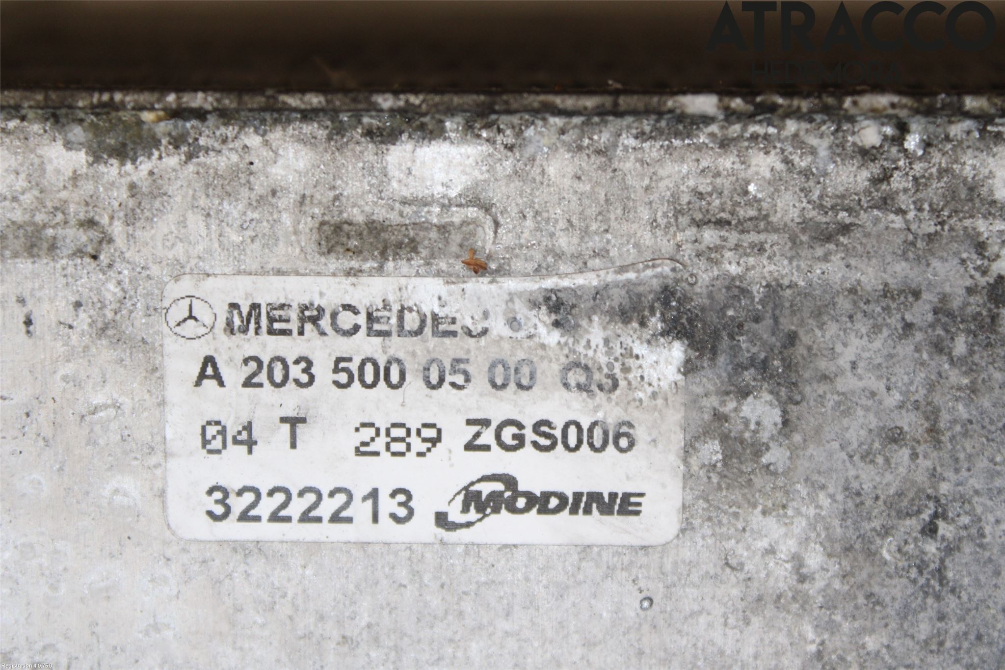 Mercedes-Benz MB C (203) 00-07 Intercooler Radiator
