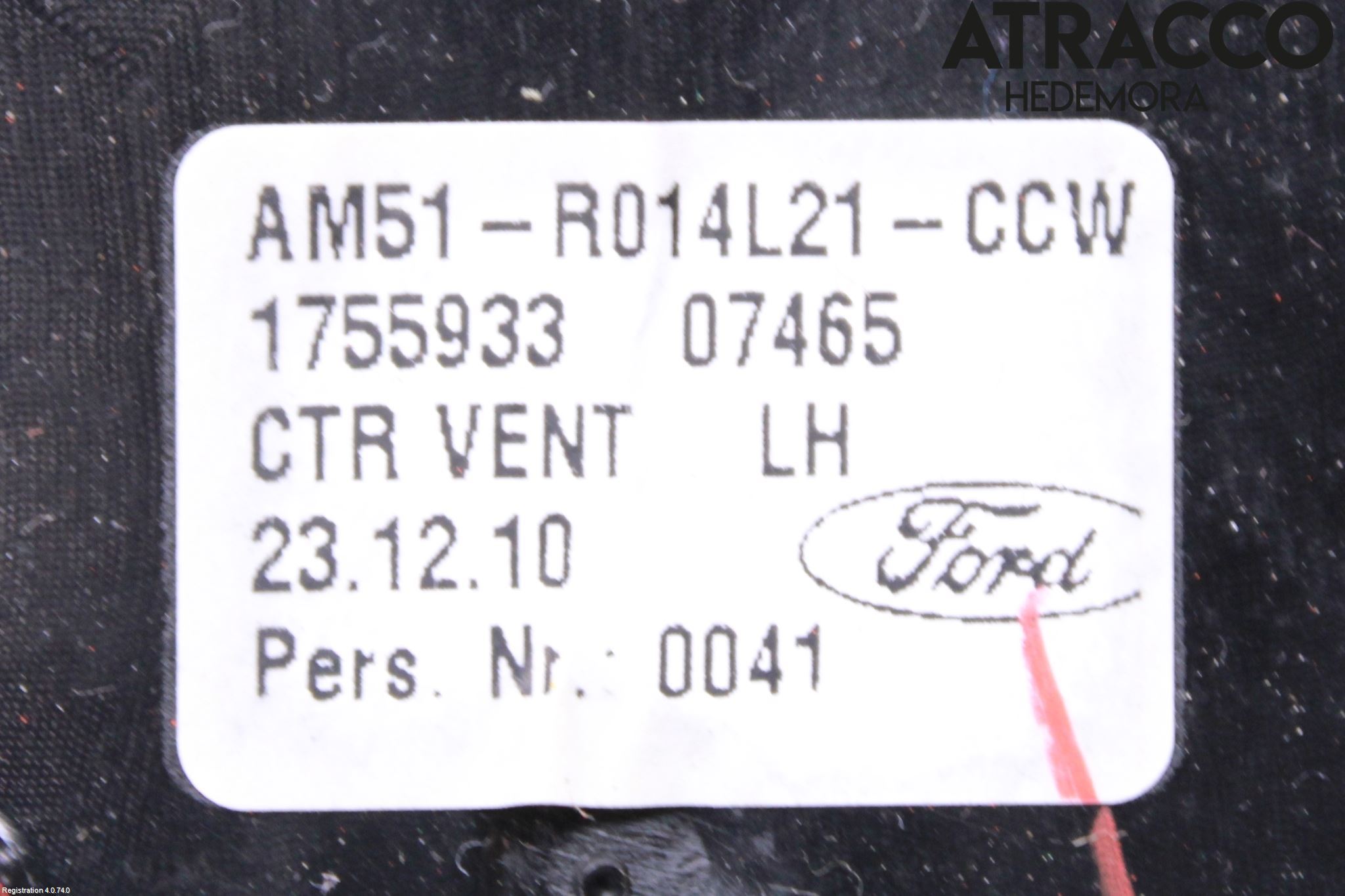 Ford GRAND C-MAX  11-14 Dashbord Kanal - Dyse