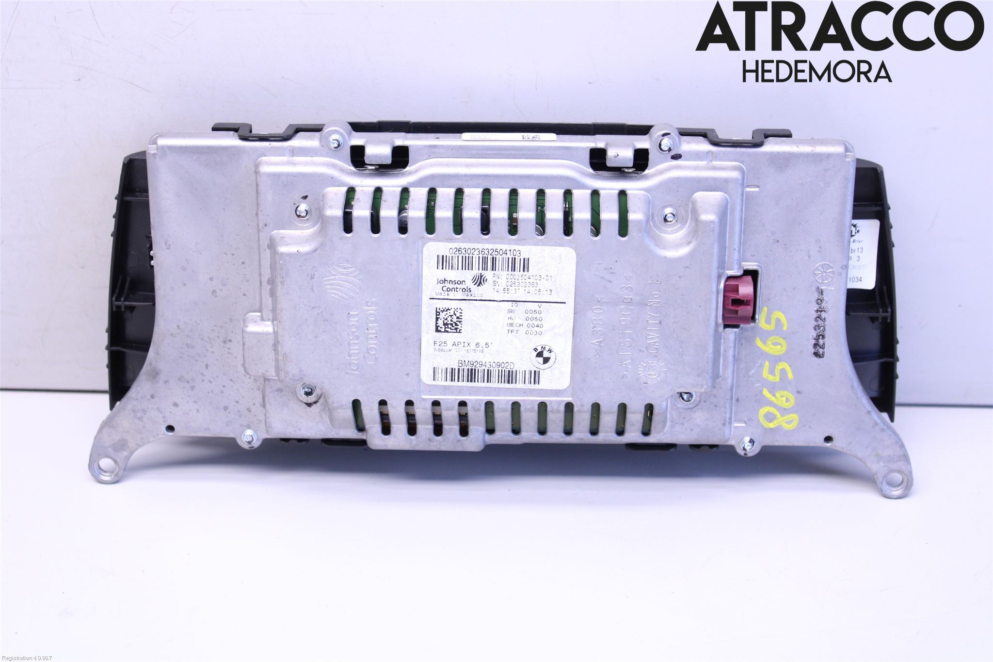 BMW X3 F25 10-17 Instr Skjerm Dvd-Gps-Ac-Tlf