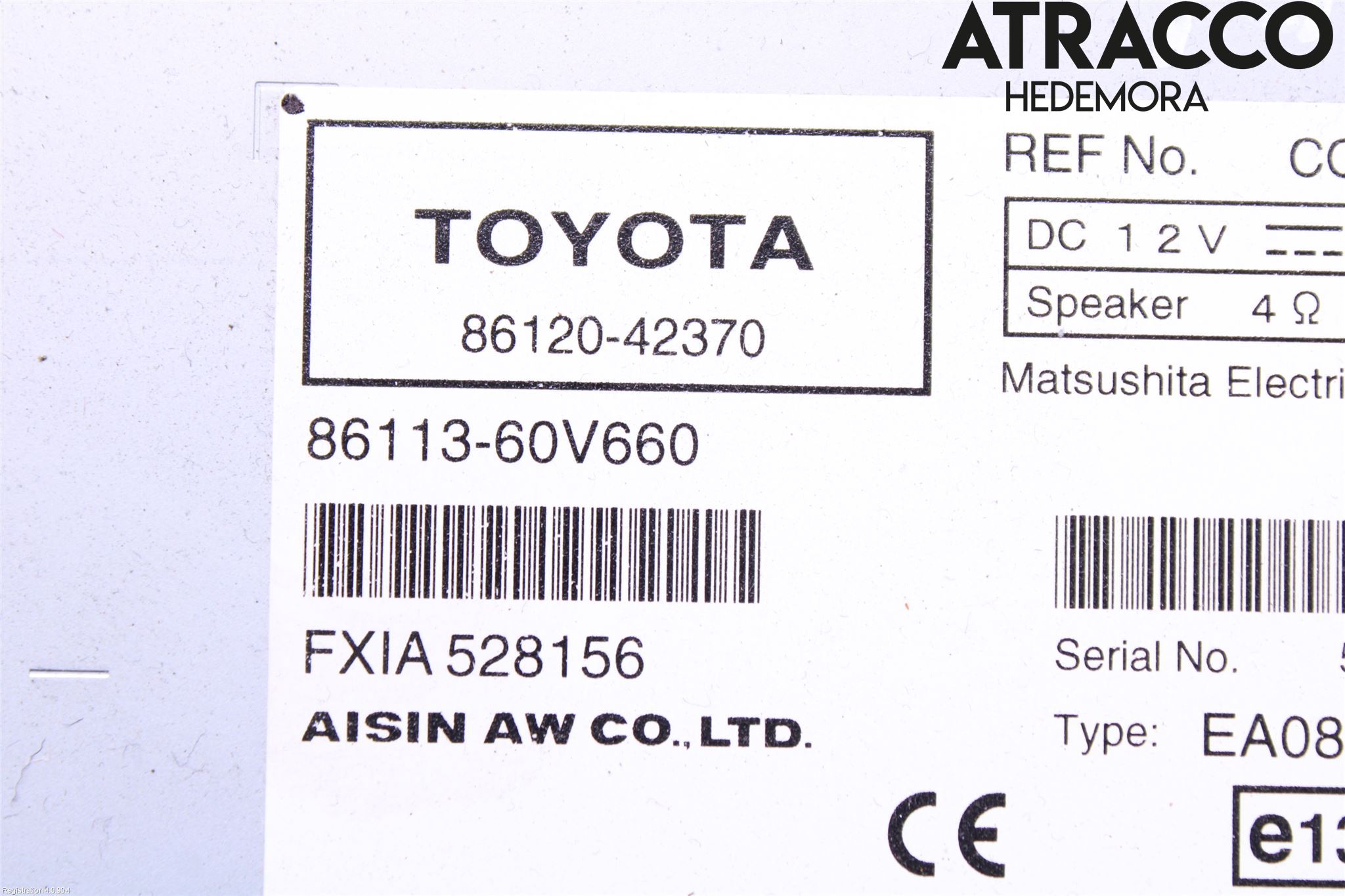 Toyota RAV 4 06-12 Stereo Radio Med Cd