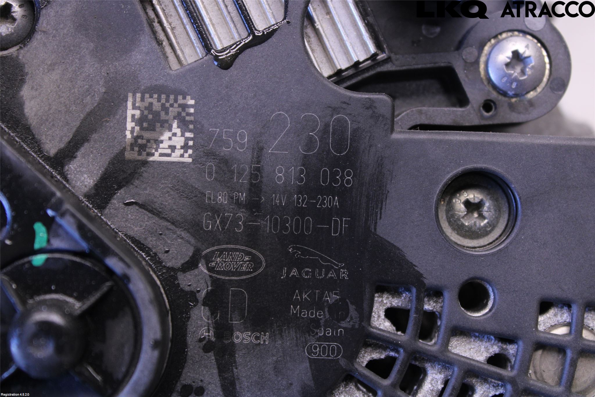 Landrover RANGE ROVER VELAR (L560) 17- Dynamo