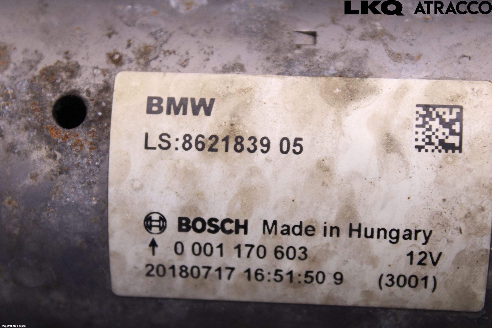 BMW 3 GT F34 13-19 Startmotor