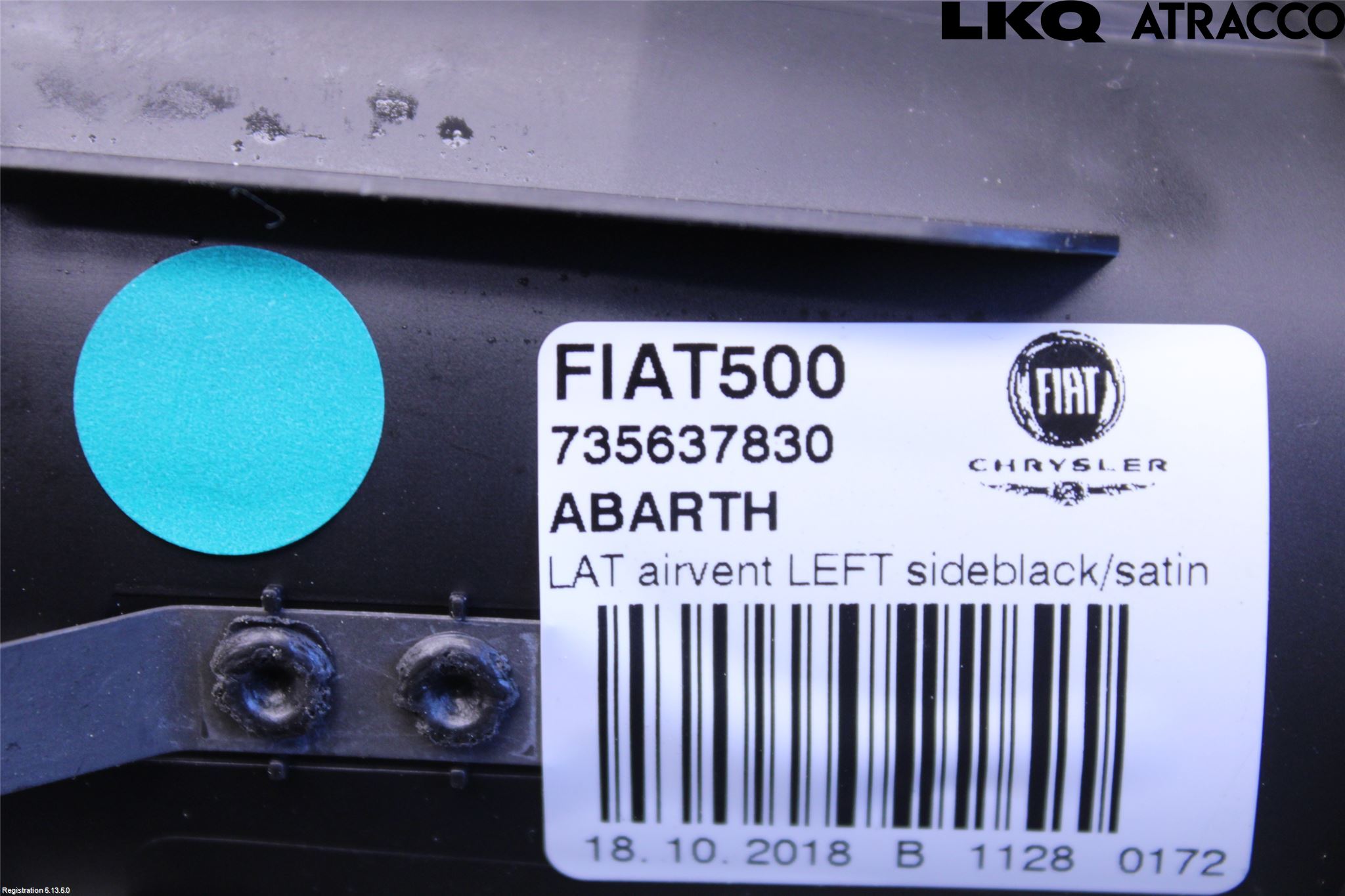 Fiat 500 07- Dashbord Kanal - Dyse