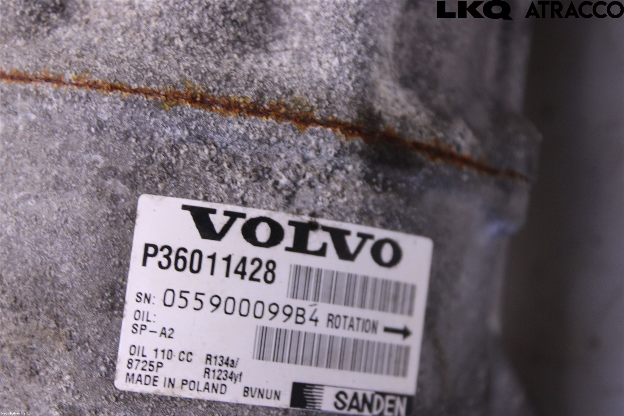 Volvo XC60 14-17 Varme Ac Kompressor