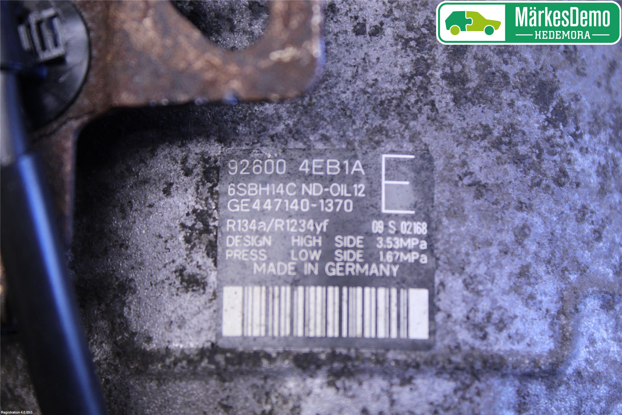 Nissan QASHQAI 14-17 Varme Ac Kompressor
