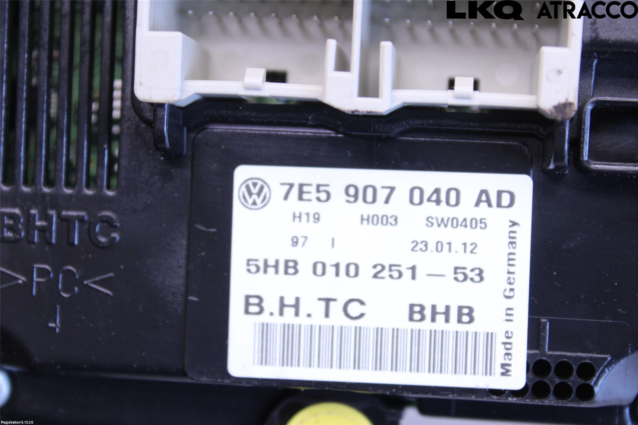 Volkswagen VW TRANSP/CARAVELLE (T5) 04-15 Varme Ac Betjening-Display
