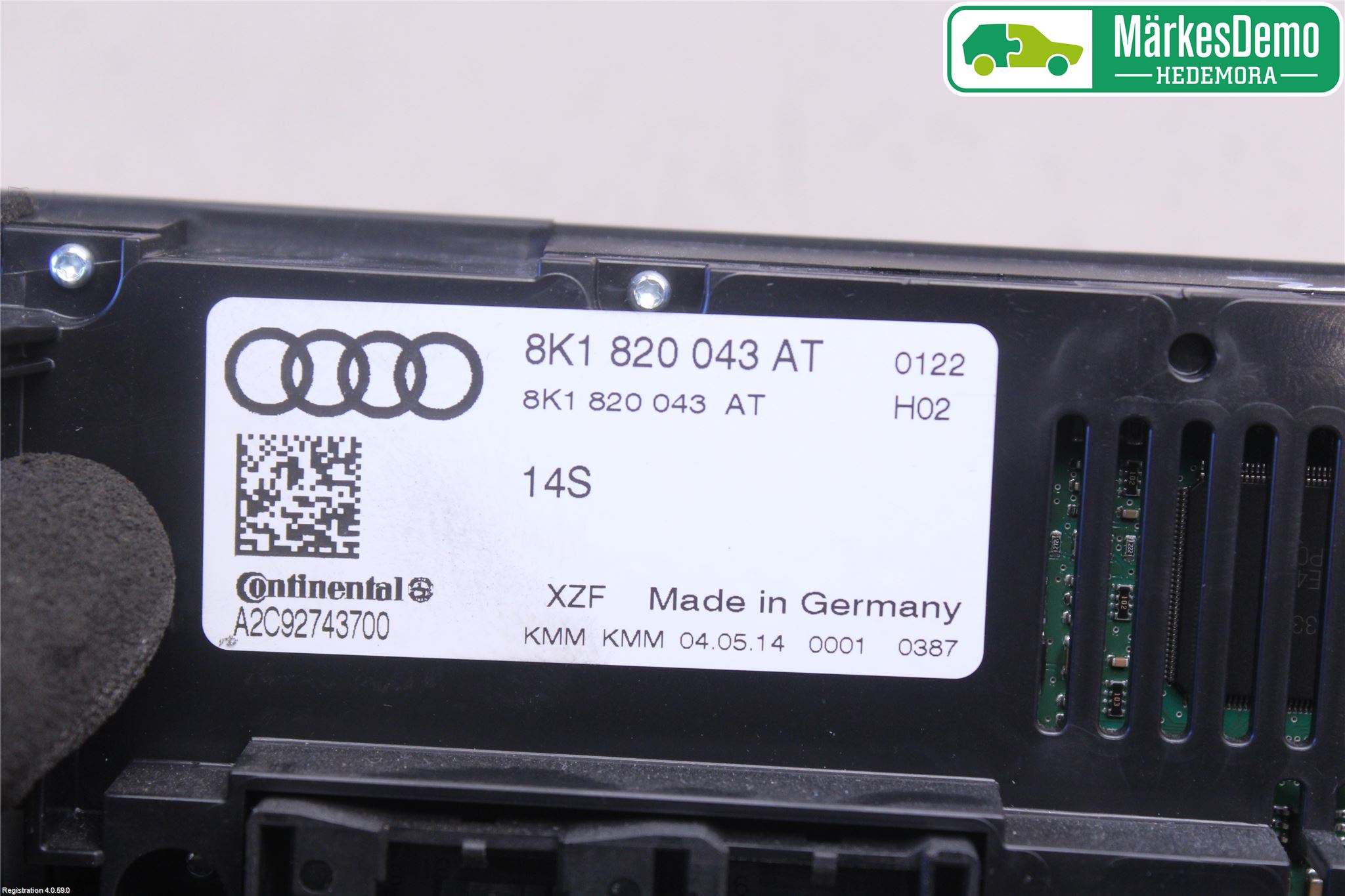 Audi Q5 09-16 Varme Ac Betjening-Display