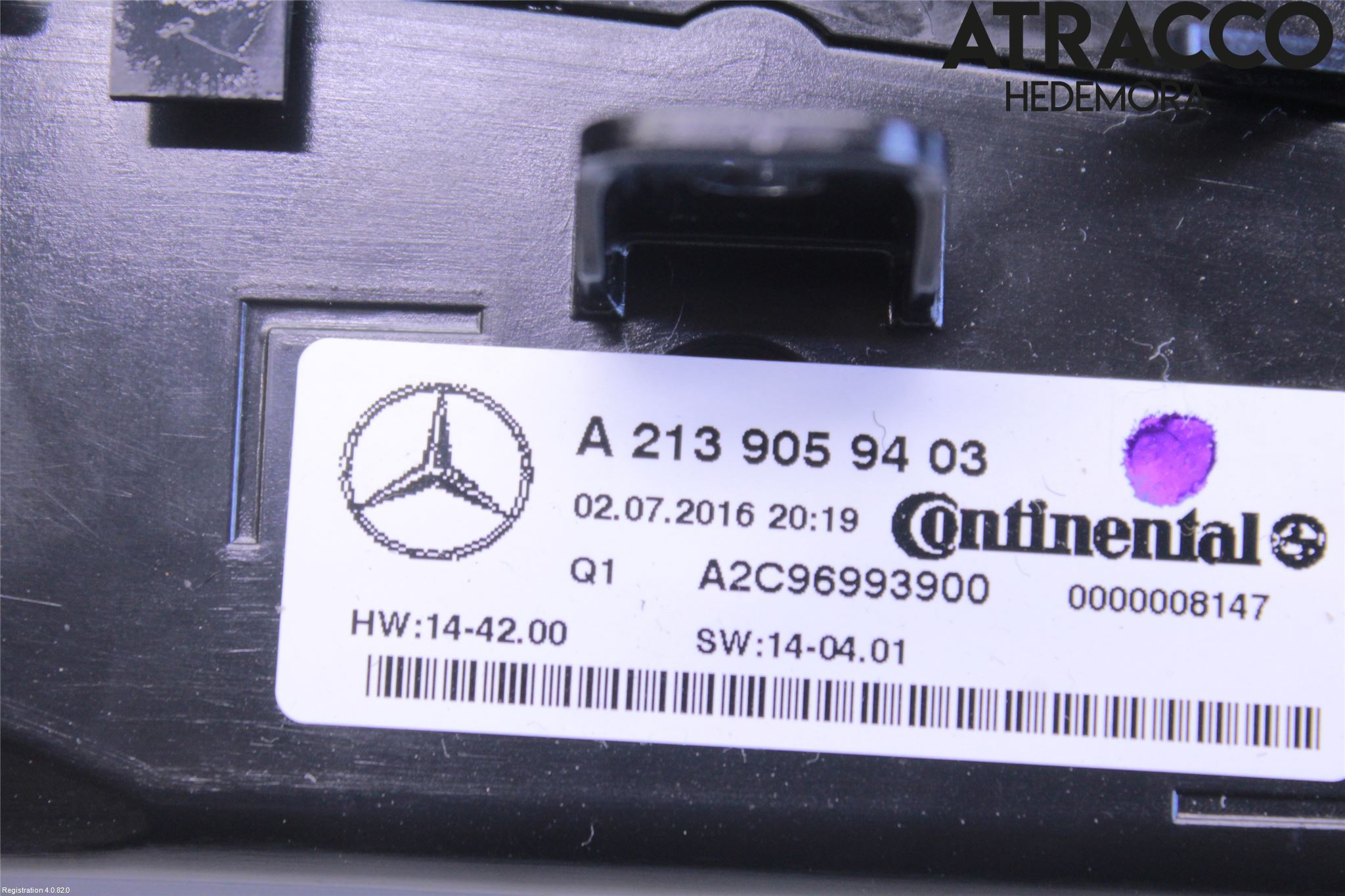 Mercedes-Benz MB E-KLASS (W213) 16-23 Varme Ac Betjening-Display