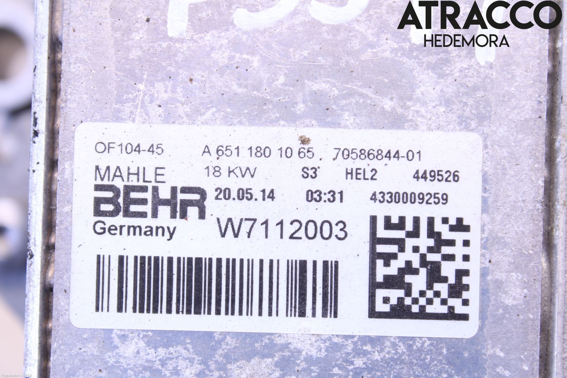 Mercedes-Benz MB A-KLASS (W176) 13-18 Radiator Oljekjøler Motor