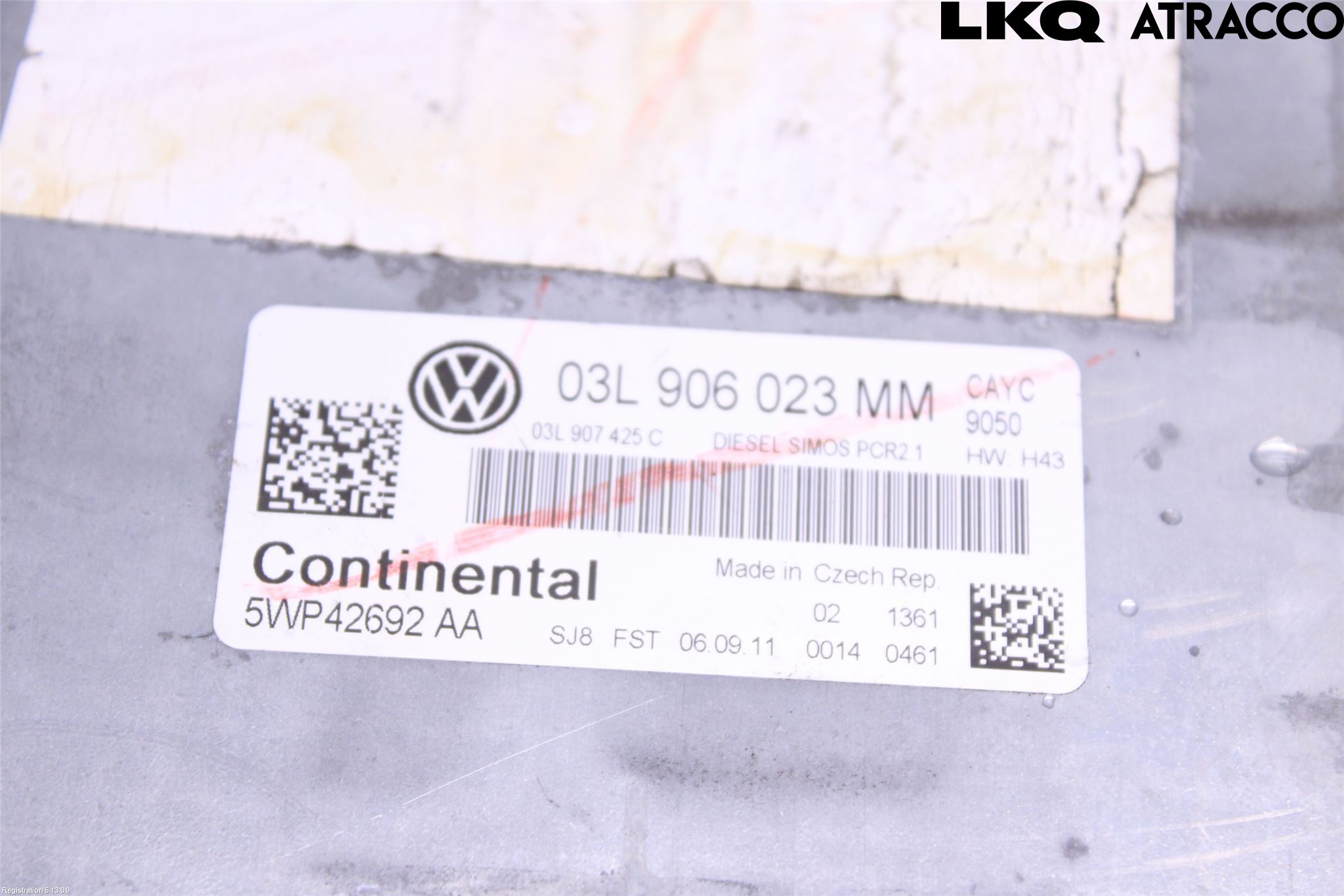 Volkswagen VW GOLF VI 09-13 Styreenhet Dieselpumpe