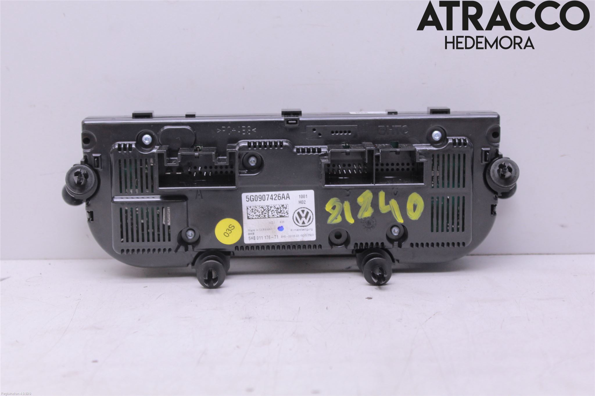 Volkswagen VW GOLF SPORTSVAN 15-20 Varme Ac Betjening-Display