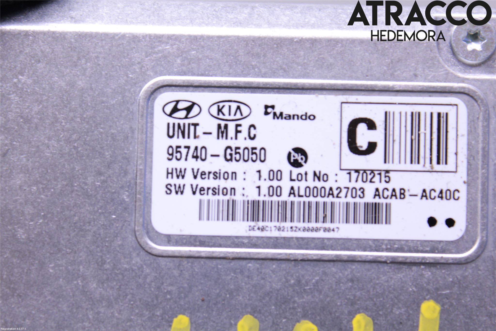 Kia NIRO (DE) 17-22 Sensor Kollisjonsbeskyttelse