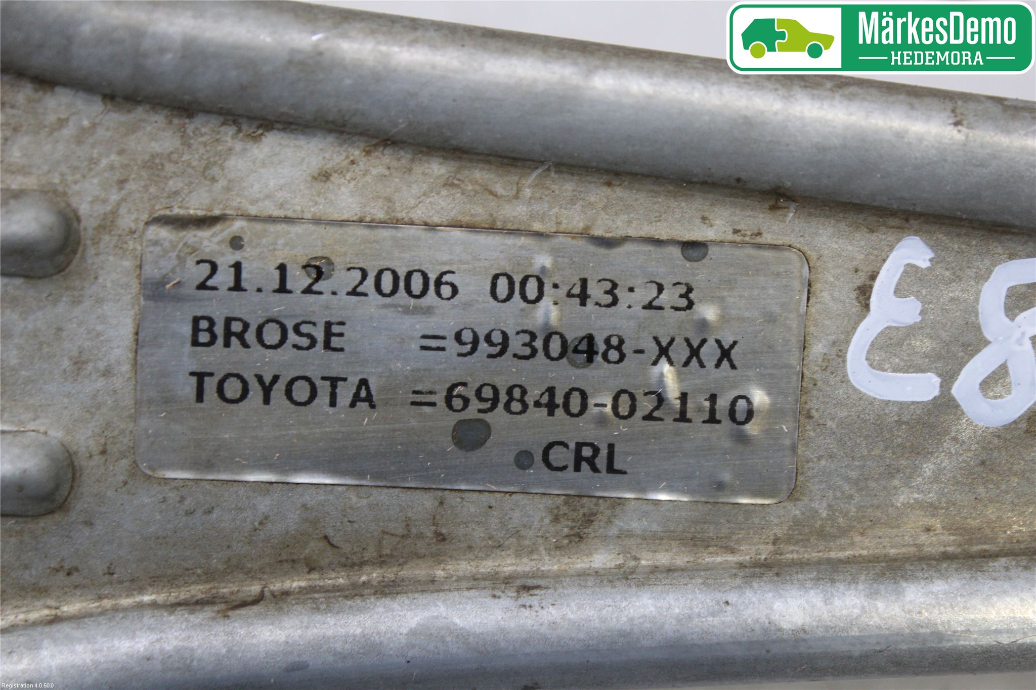 Toyota COROLLA 02-07 Vindusheis