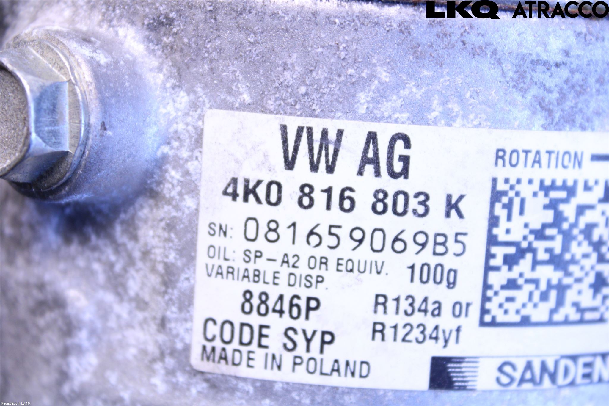 Audi A6 F2/C8 19- Varme Ac Kompressor