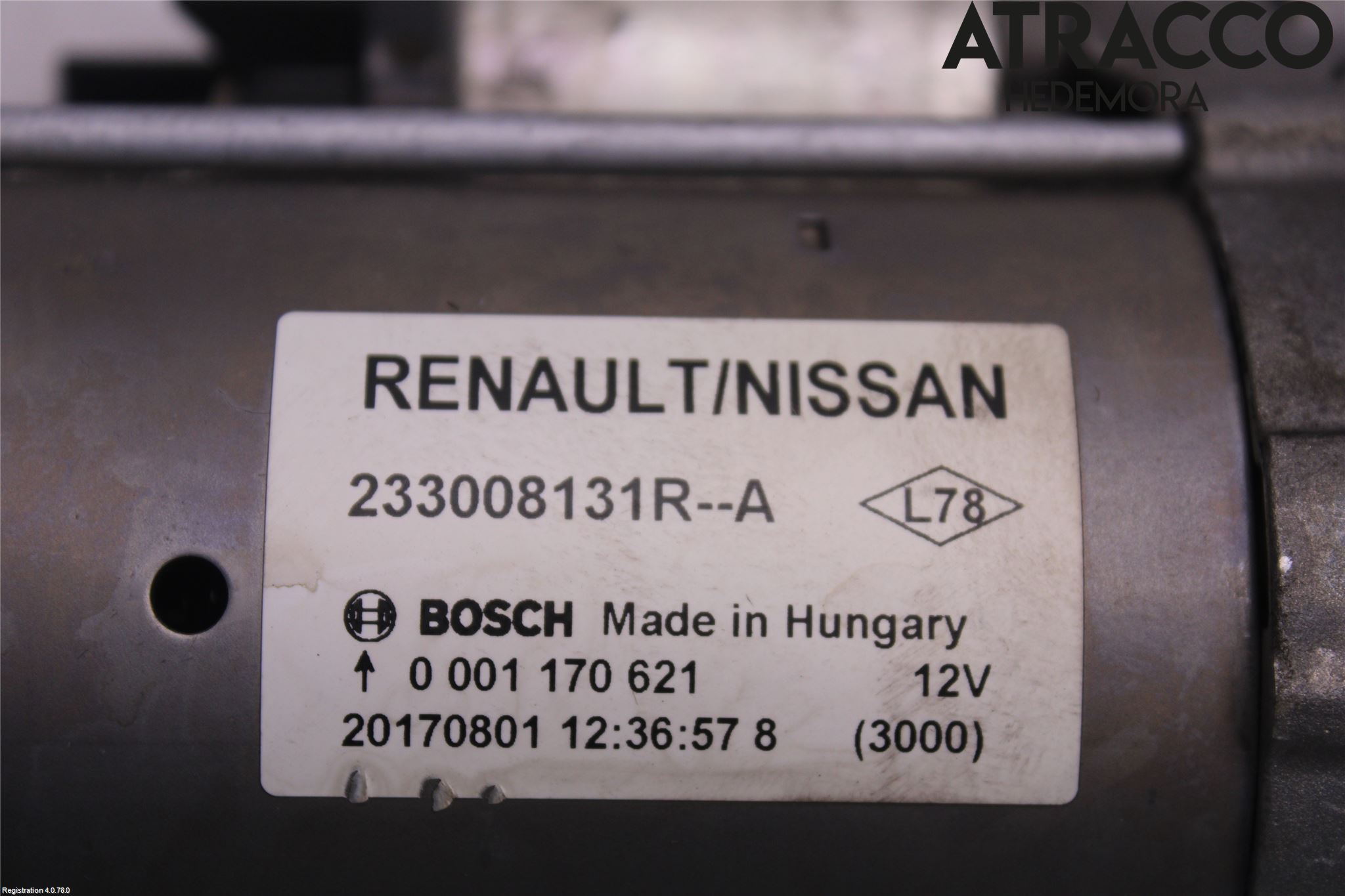 Nissan QASHQAI 17-21 Startmotor Diesel