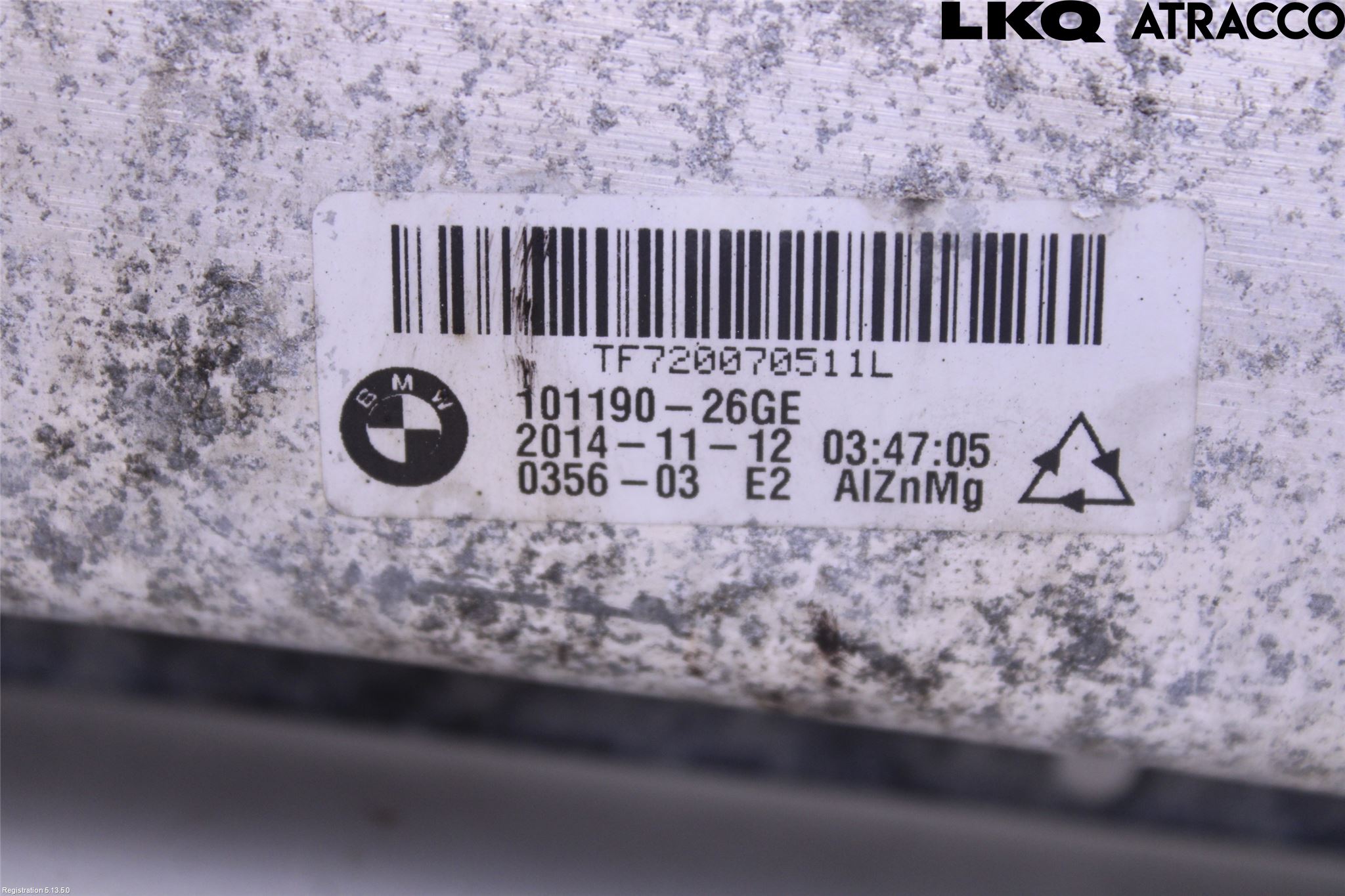 BMW 5 F10/F11/F18 09-17 Støtfanger Foran Bjelke