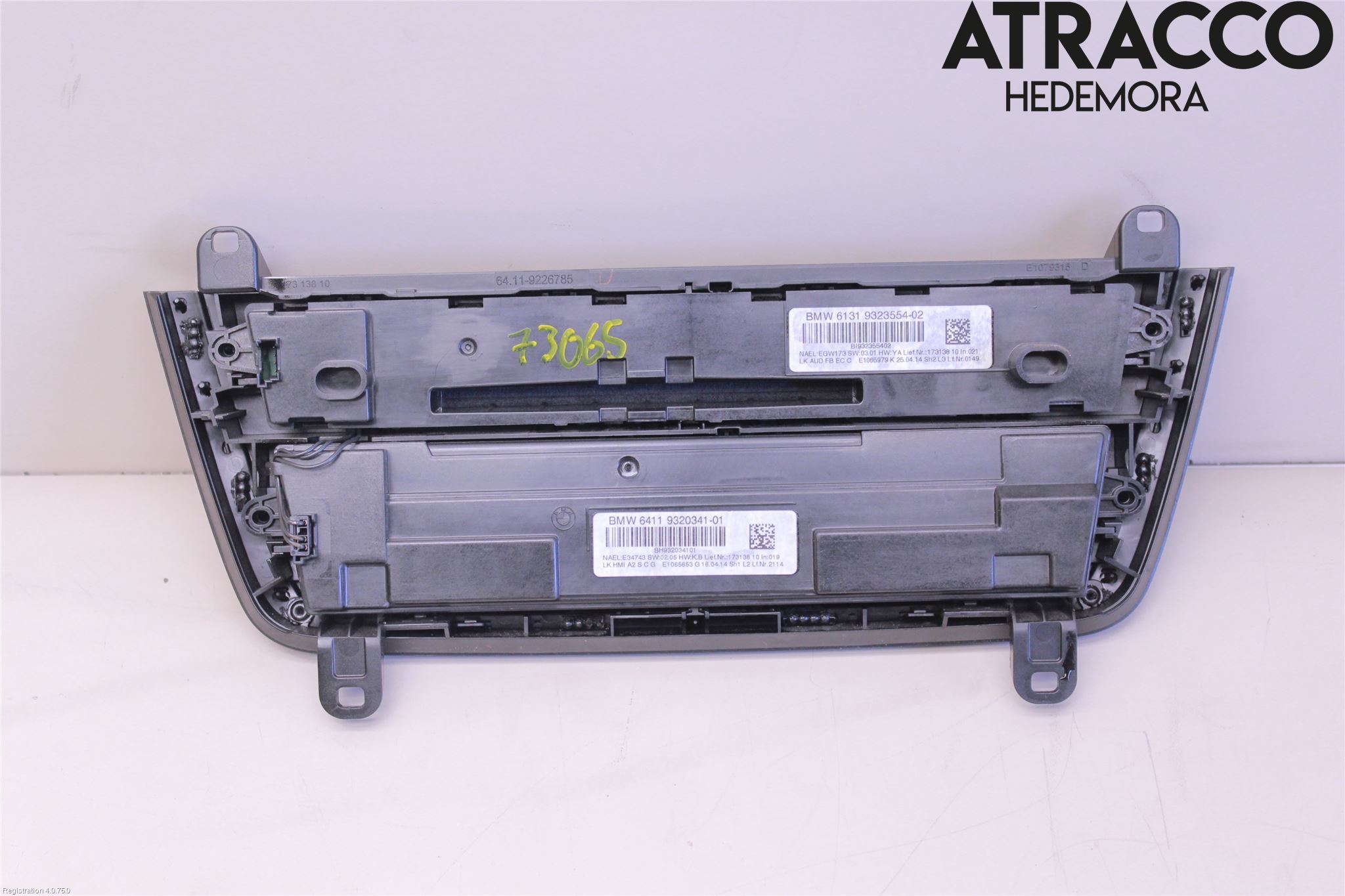 BMW 4 F32/F33/F82/F83 13-20 Varme Ac Betjening-Display