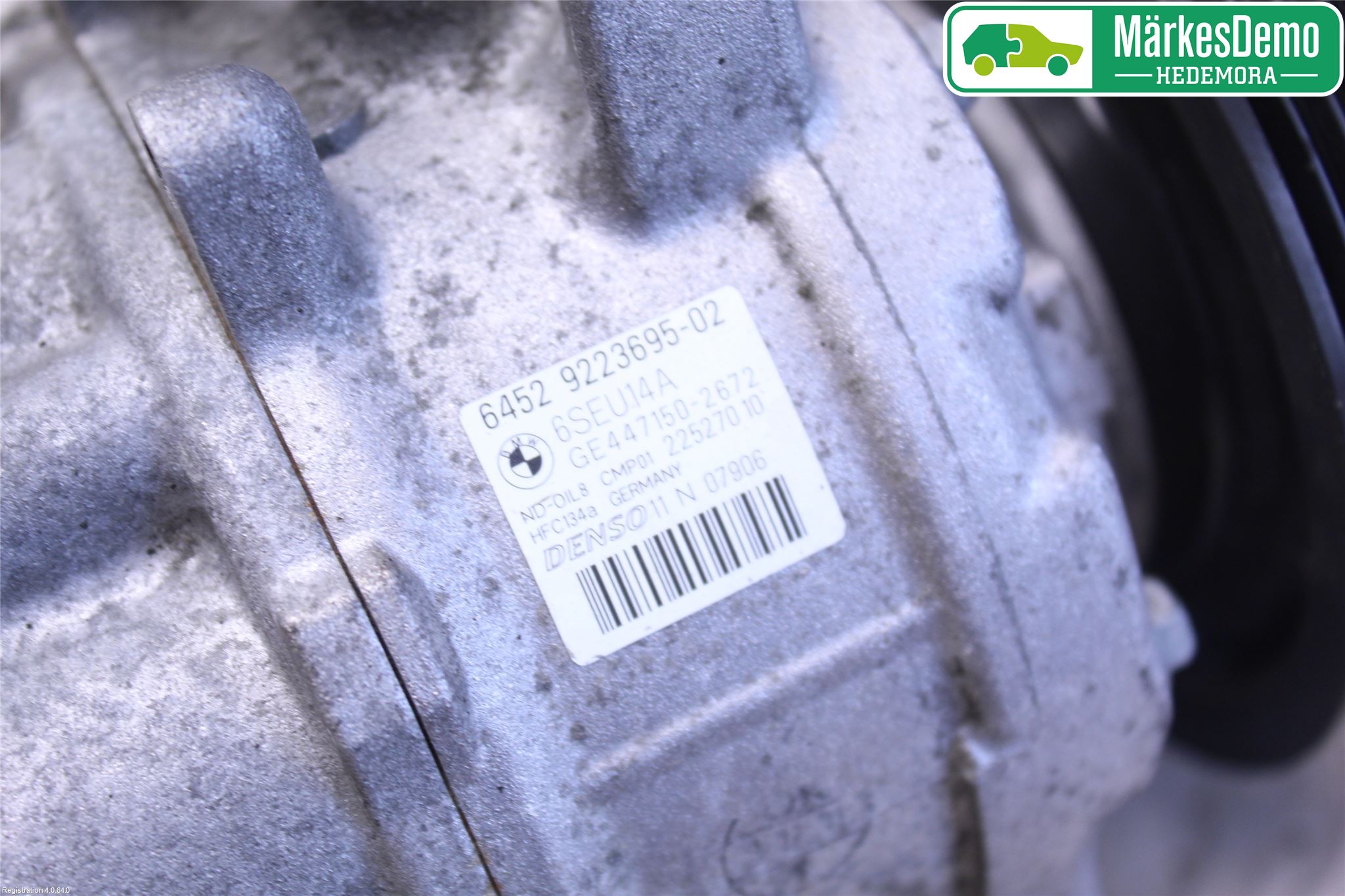 BMW 1 F20/F21 11-19 Varme Ac Kompressor