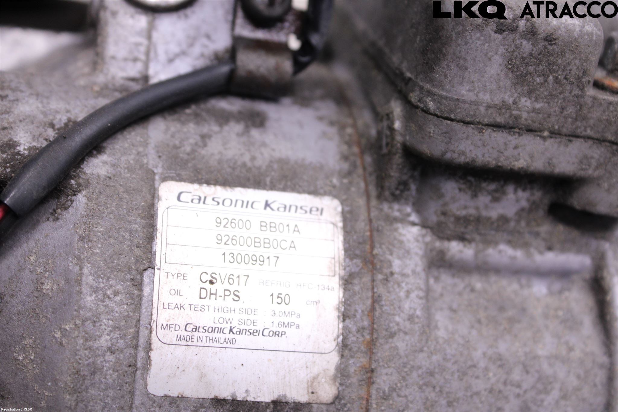 Nissan QASHQAI 10-14 Varme Ac Kompressor