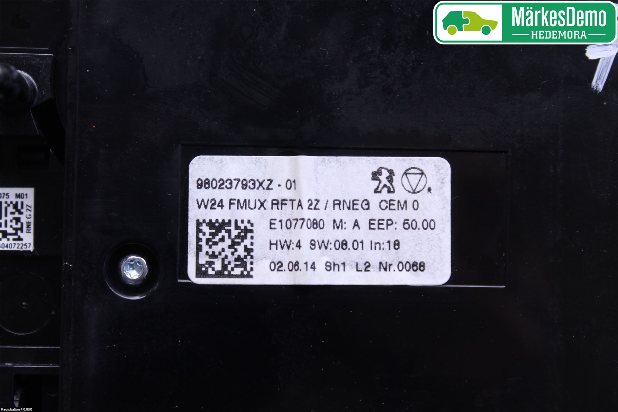 Peugeot 508 11-18 Varme Ac Betjening-Display