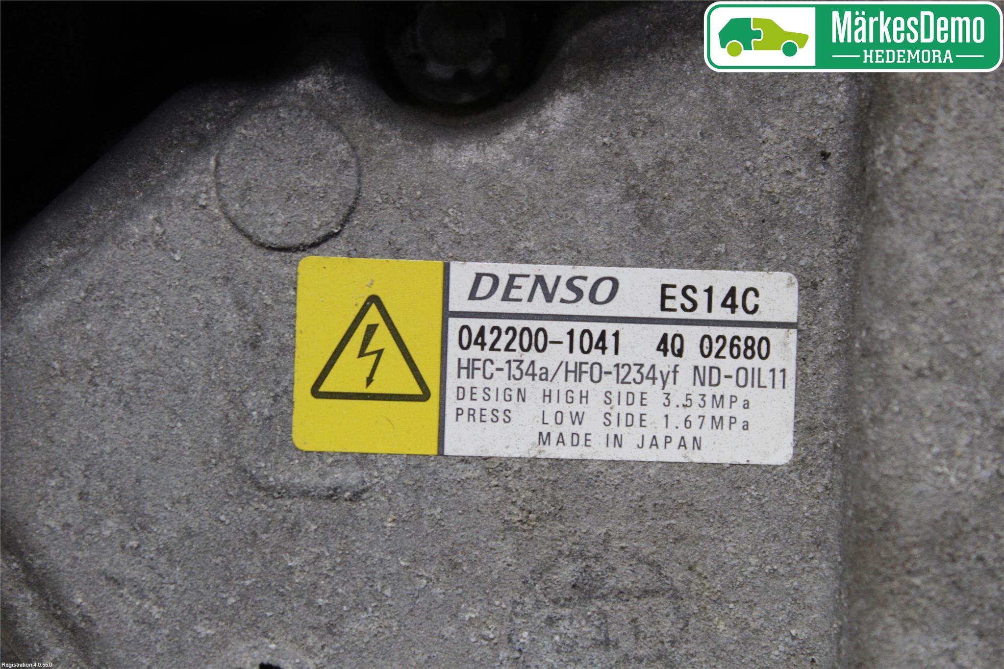 Toyota YARIS XP130 12-14 Varme Ac Kompressor
