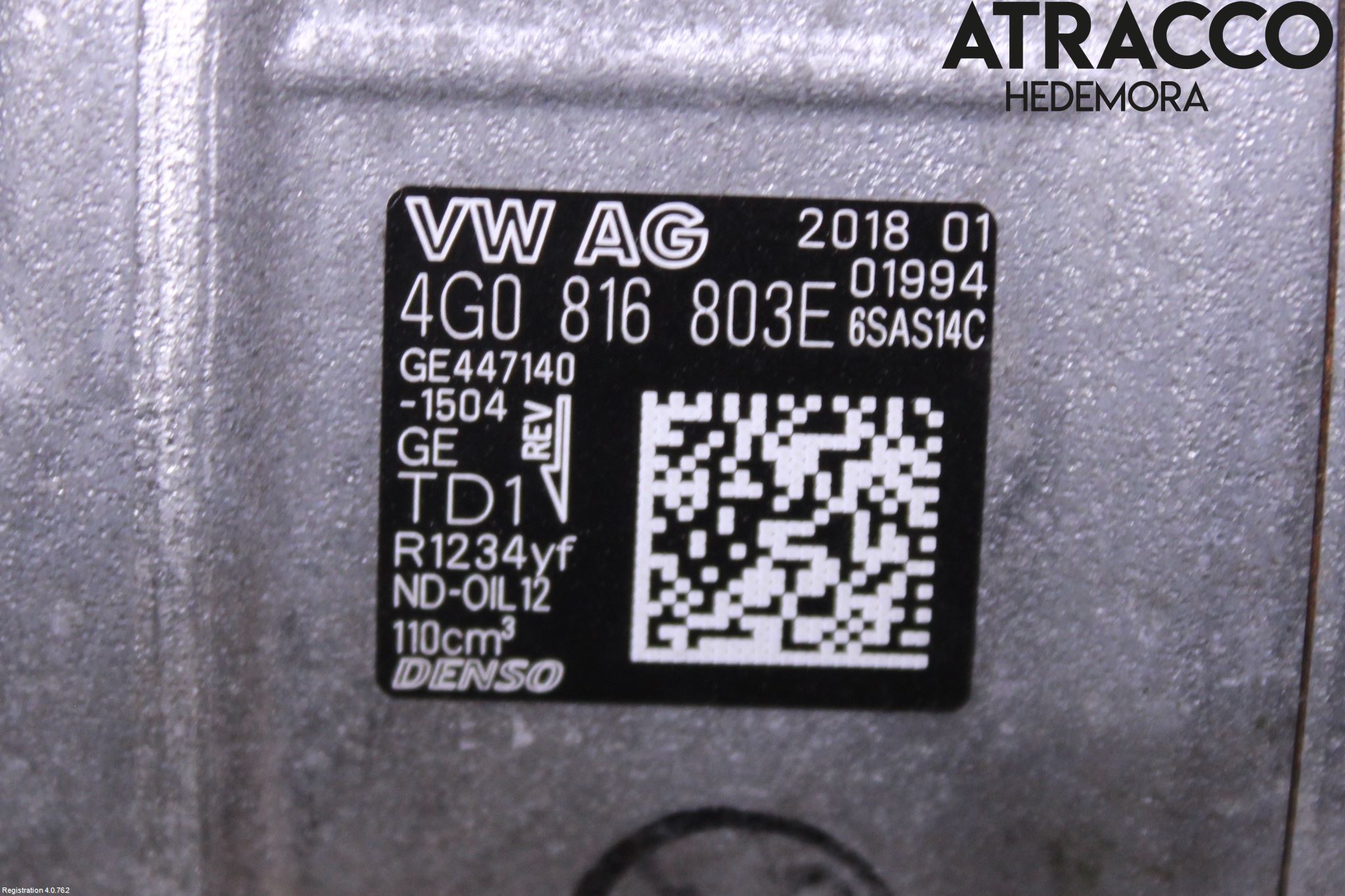 Audi A6/S6 4G 11-18 Varme Ac Kompressor