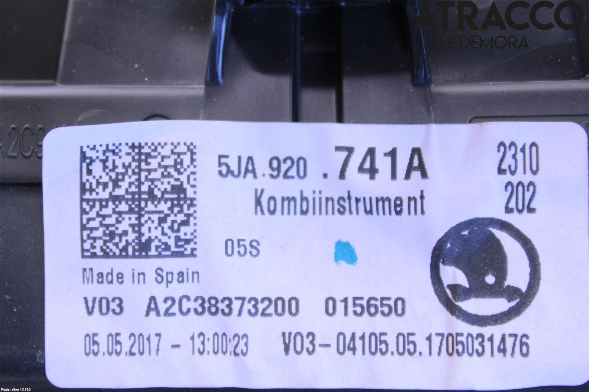 Skoda RAPID Instr Kombinert