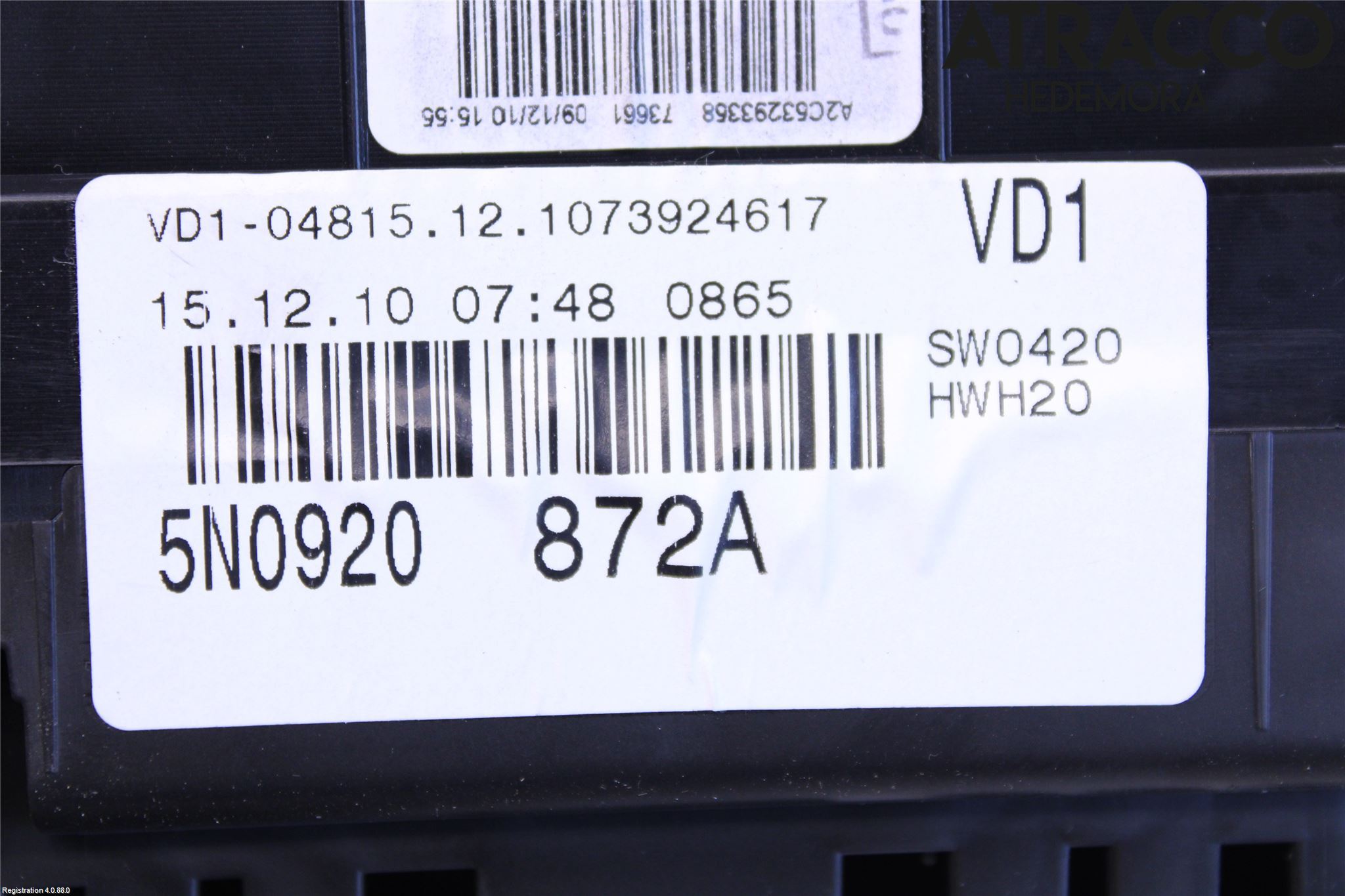 Volkswagen VW TIGUAN 07-16 Instr Kombinert