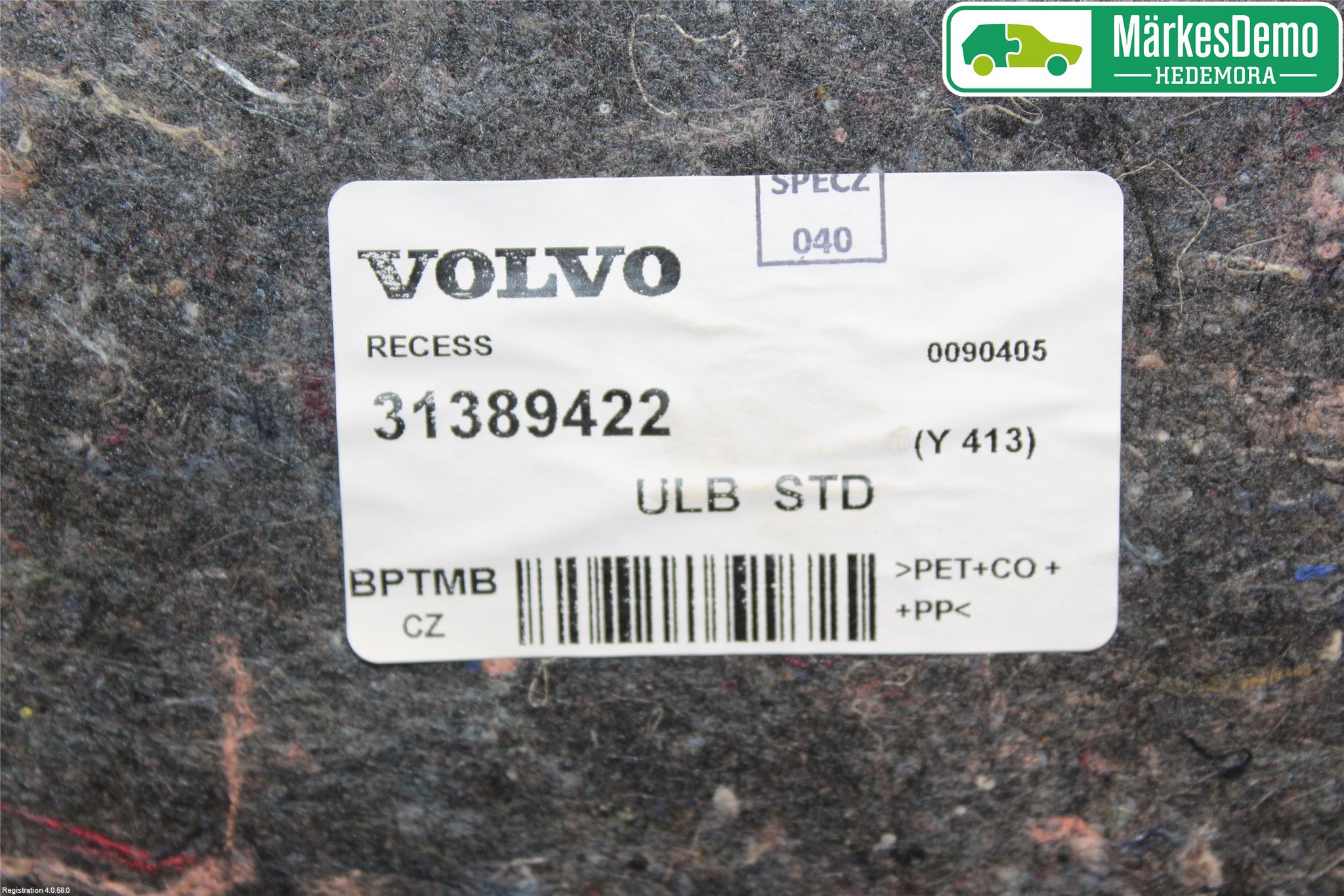 Volvo XC60 14-17 Bakluke Bun (Utgår 5023)
