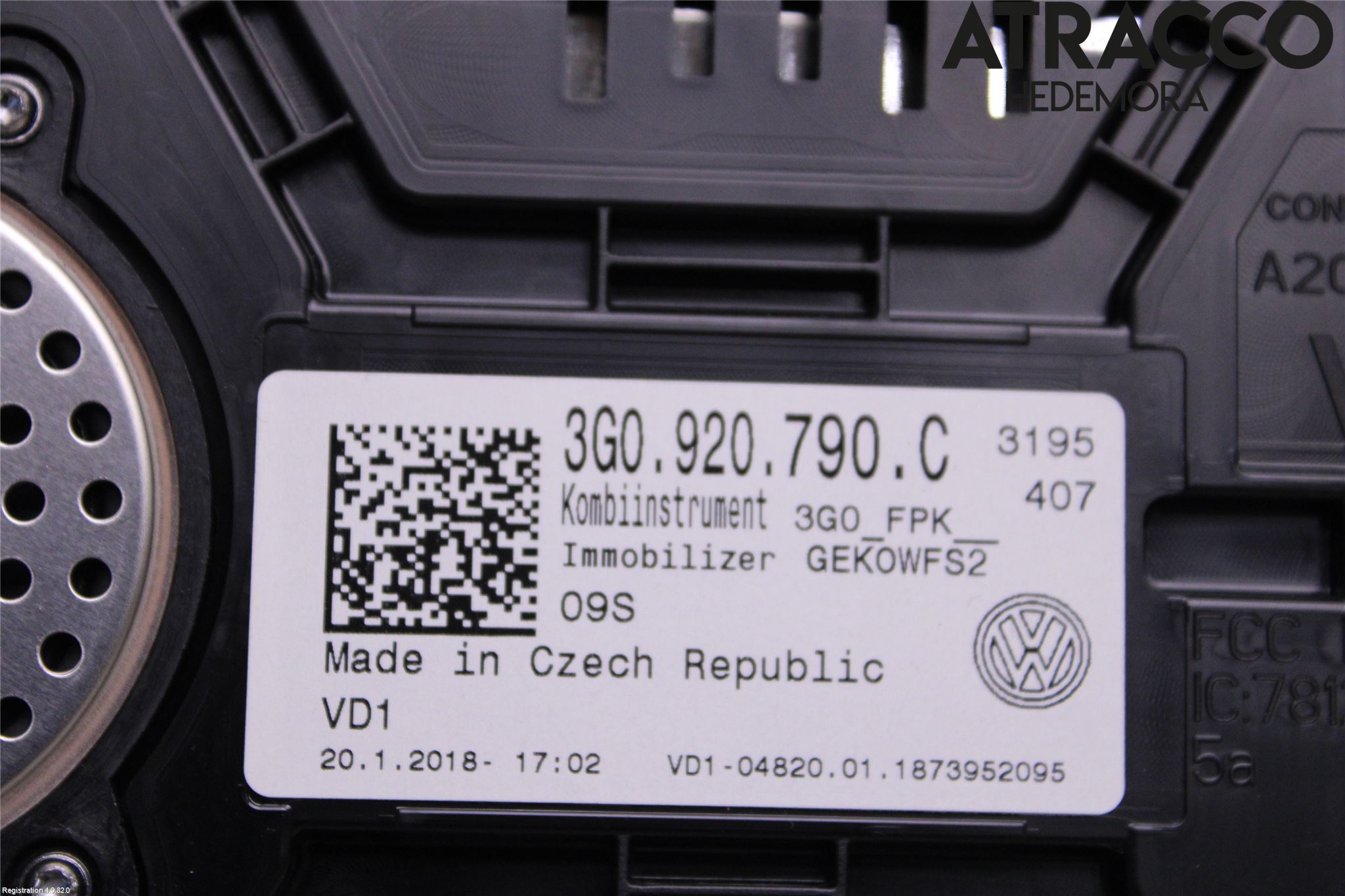 Volkswagen VW PASSAT 15-19 Instr Kombinert