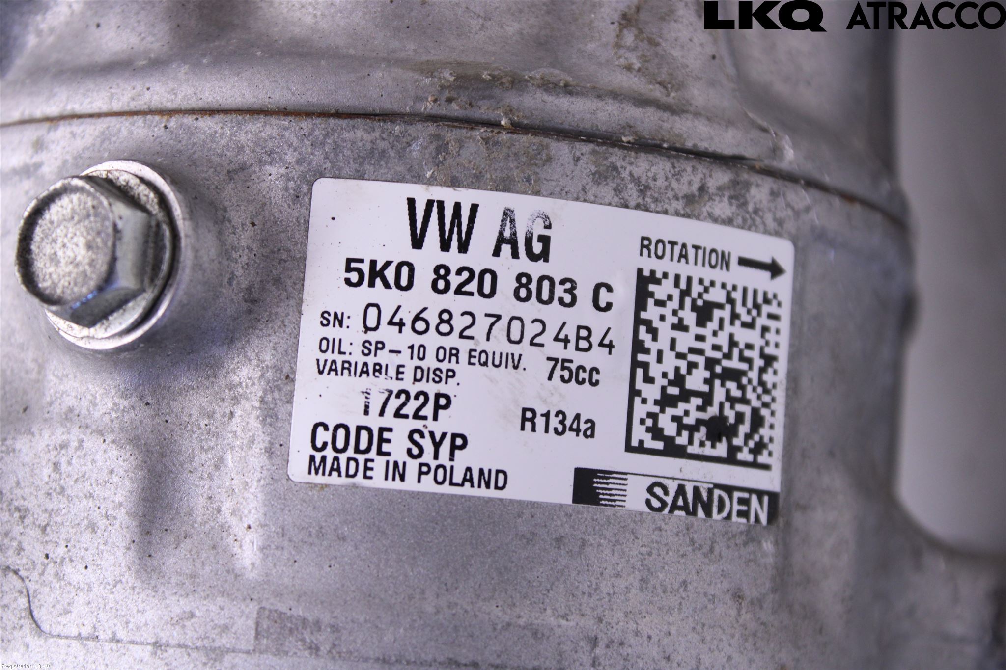 Skoda YETI Varme Ac Kompressor
