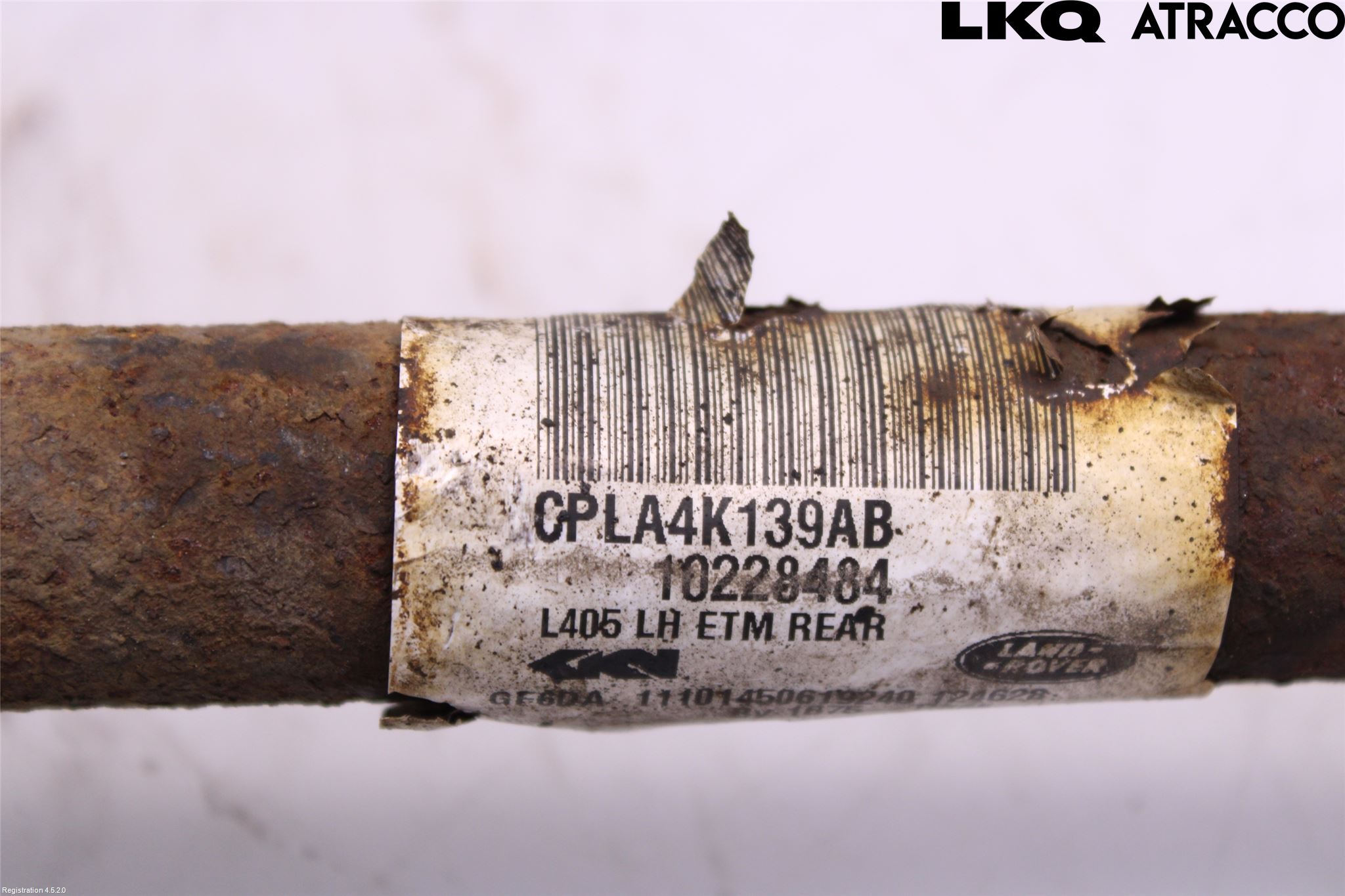 Landrover RANGE ROVER (L405) 13-21 Drivaksel Bak Kompl Venstre